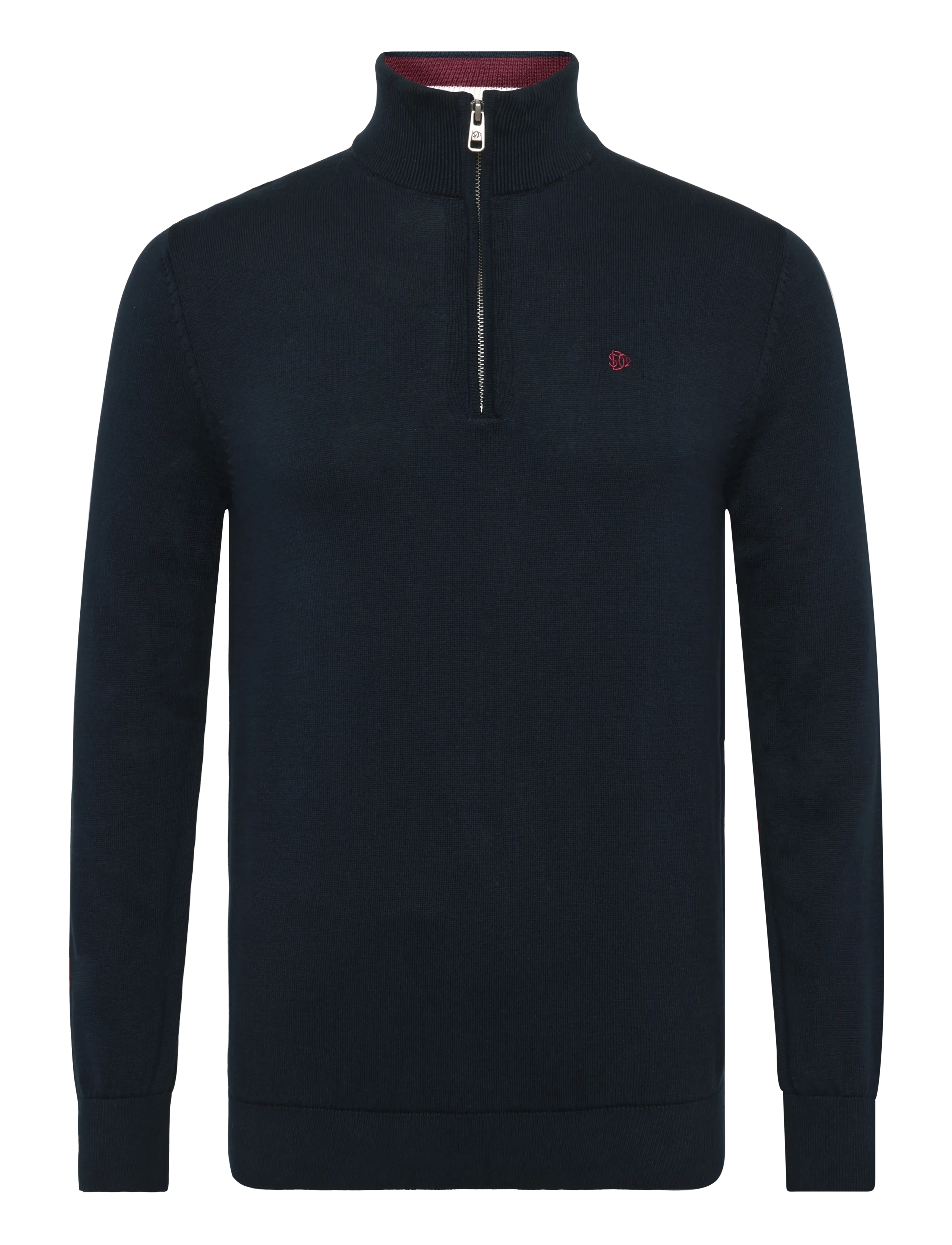 Superdry - PREP ESSENTIAL COTTON HALF ZIP - pullover mit halbem reißverschluss - eclipse navy - 1