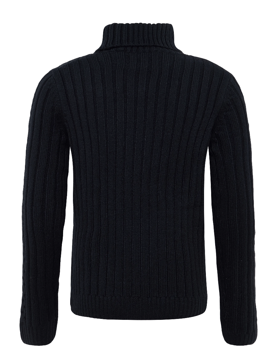 Superdry - JACOB CABLE ROLL NECK JUMPER - polokrage - eclipse navy - 2