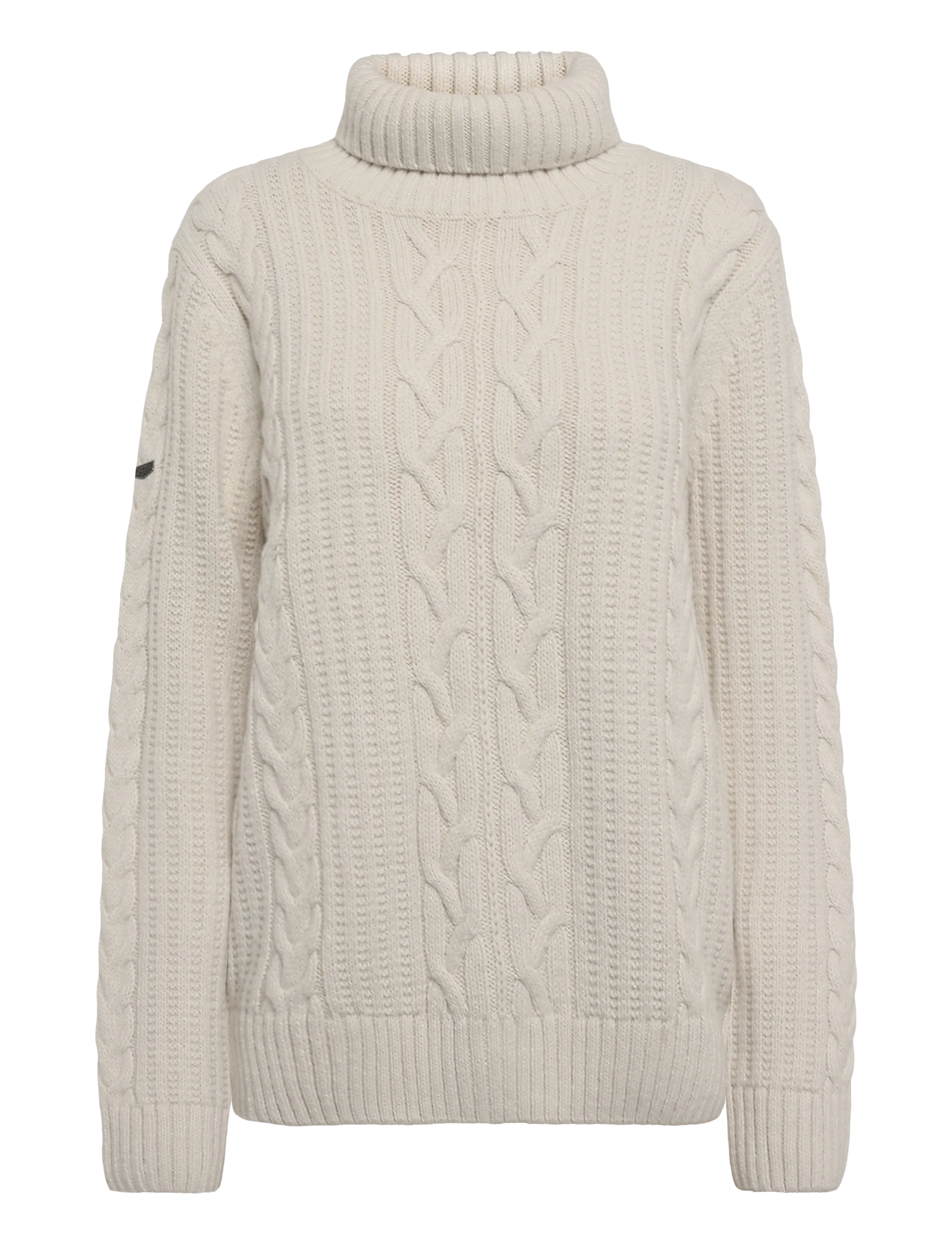 Superdry JACOB CABLE ROLL NECK JUMPER - Jaunumi - ECRU / cream
