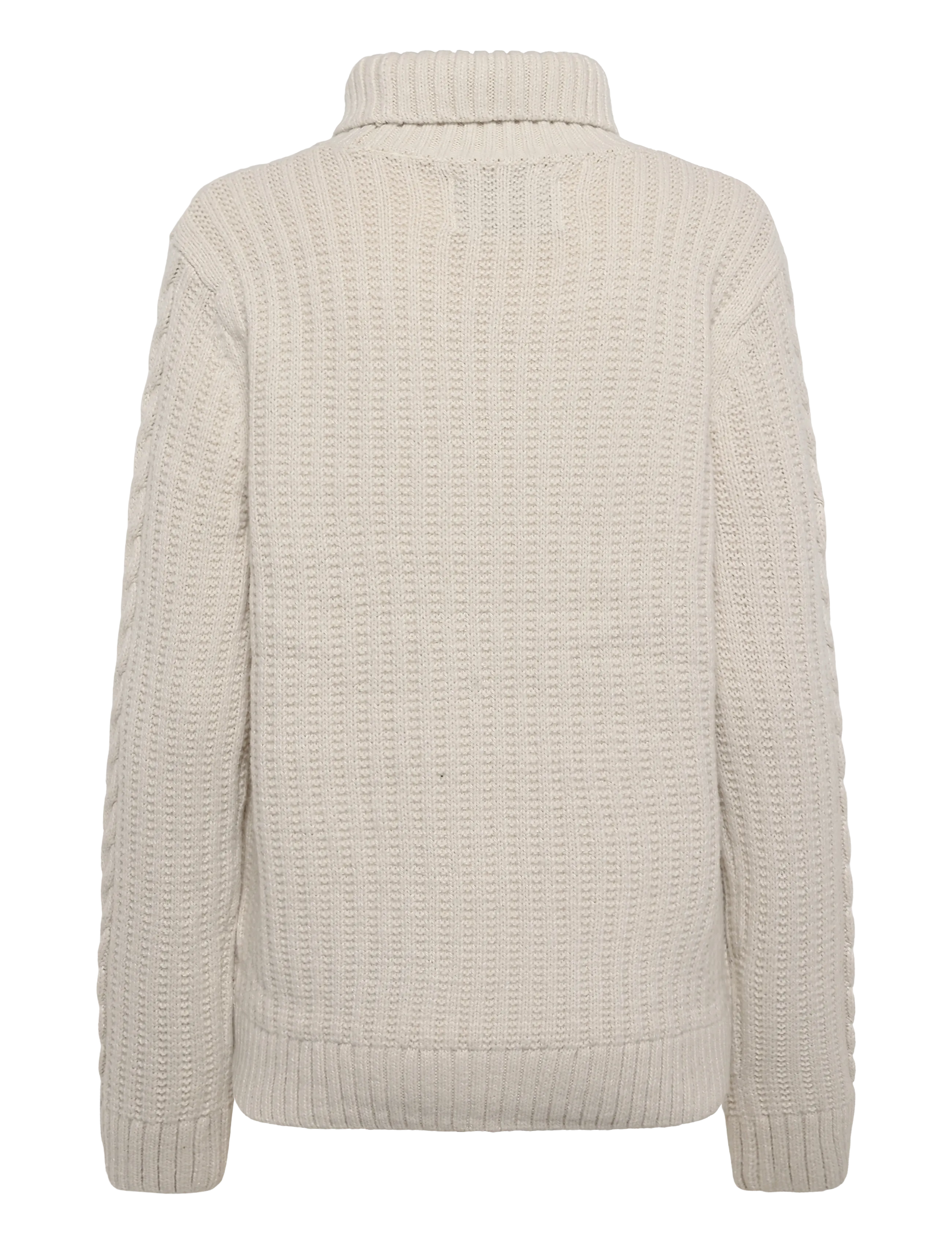 Superdry - JACOB CABLE ROLL NECK JUMPER - polokrage - ecru - 2