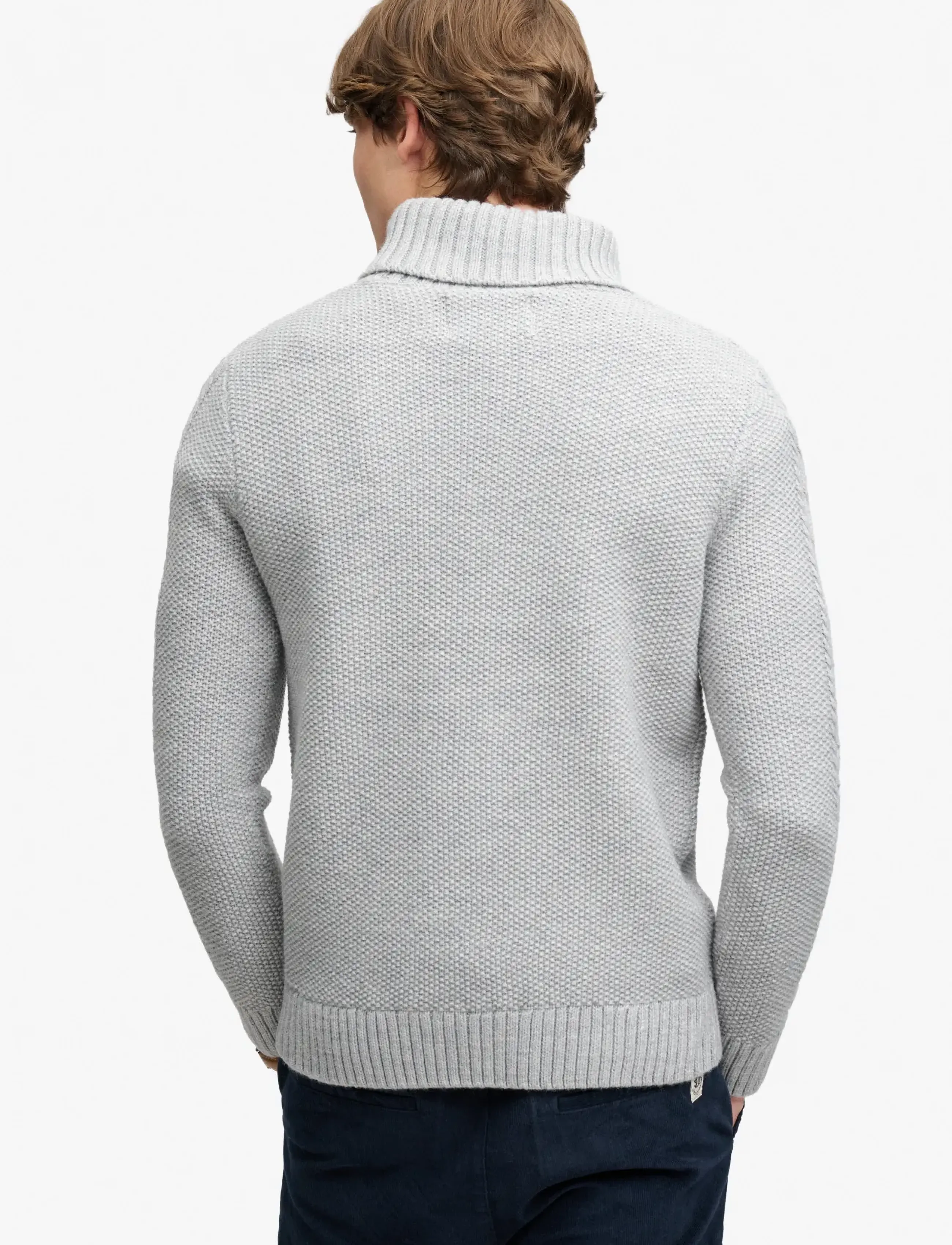 Superdry Jacob Cable Roll Neck Jumper tröjor herr – bild 2