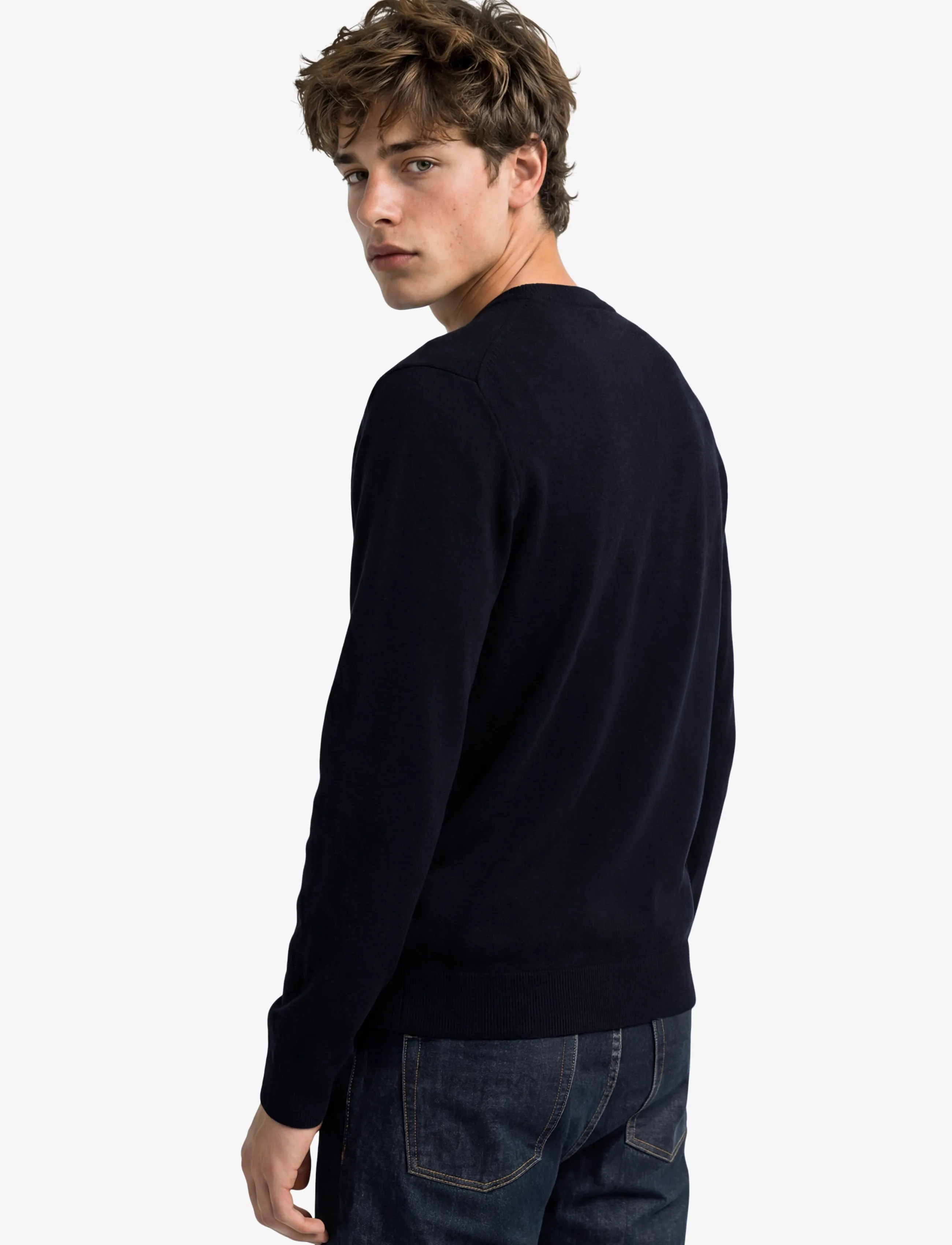 Superdry - ESSENTIAL LW WOOL BLEND JUMPER - rundhals - deepest navy - 2