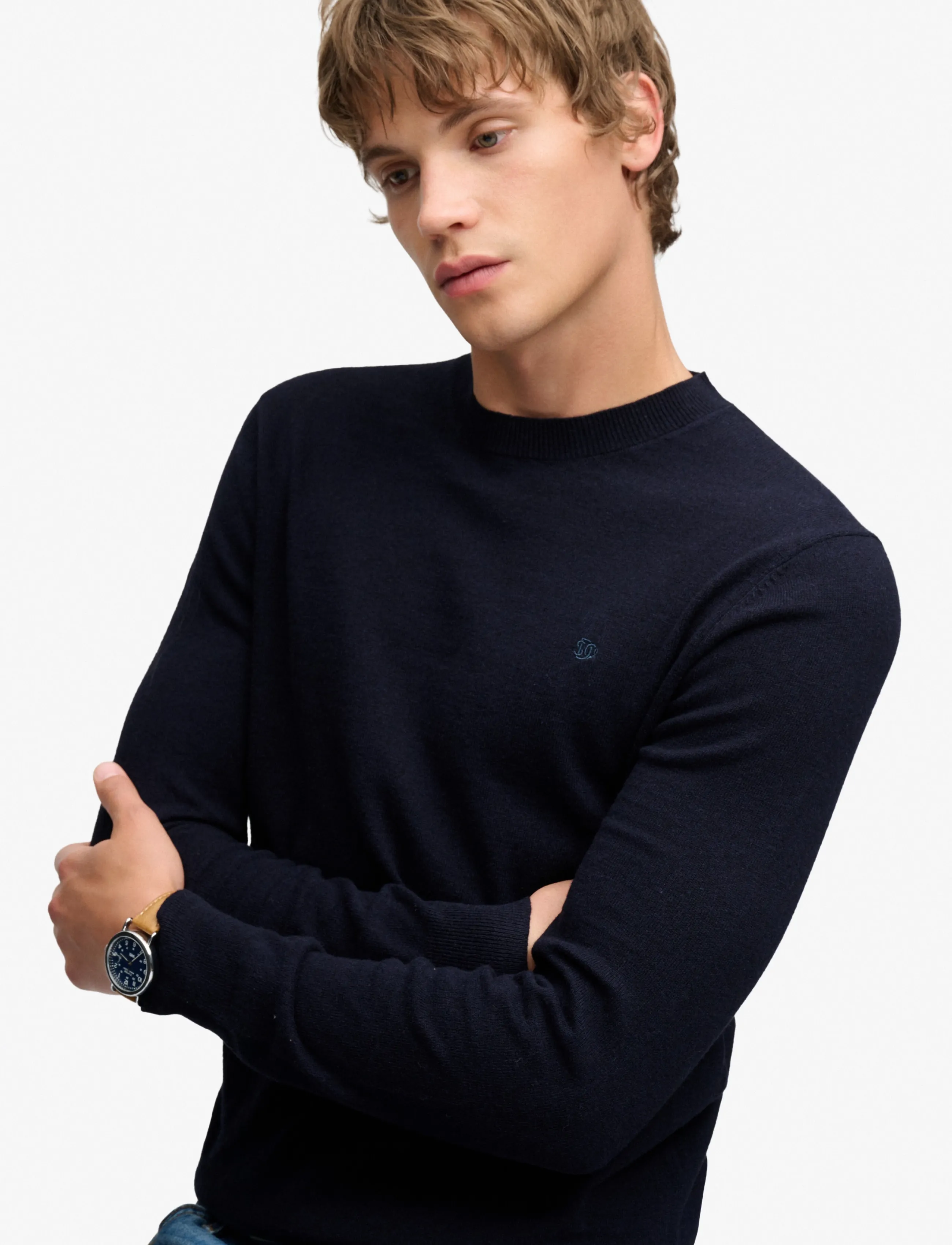 Superdry - ESSENTIAL LW WOOL BLEND JUMPER - deepest navy - 4
