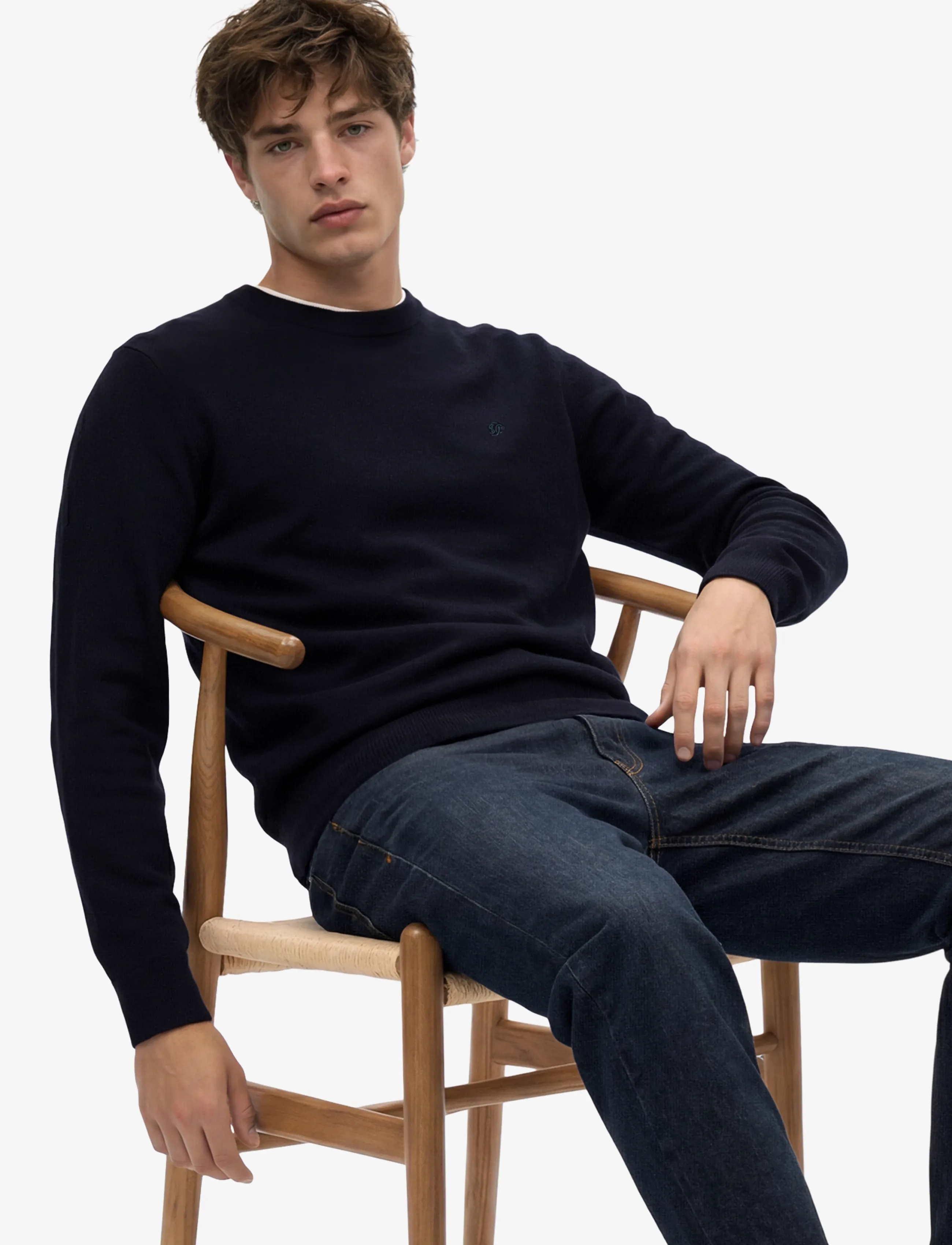 Superdry - ESSENTIAL LW WOOL BLEND JUMPER - rundhals - deepest navy - 4