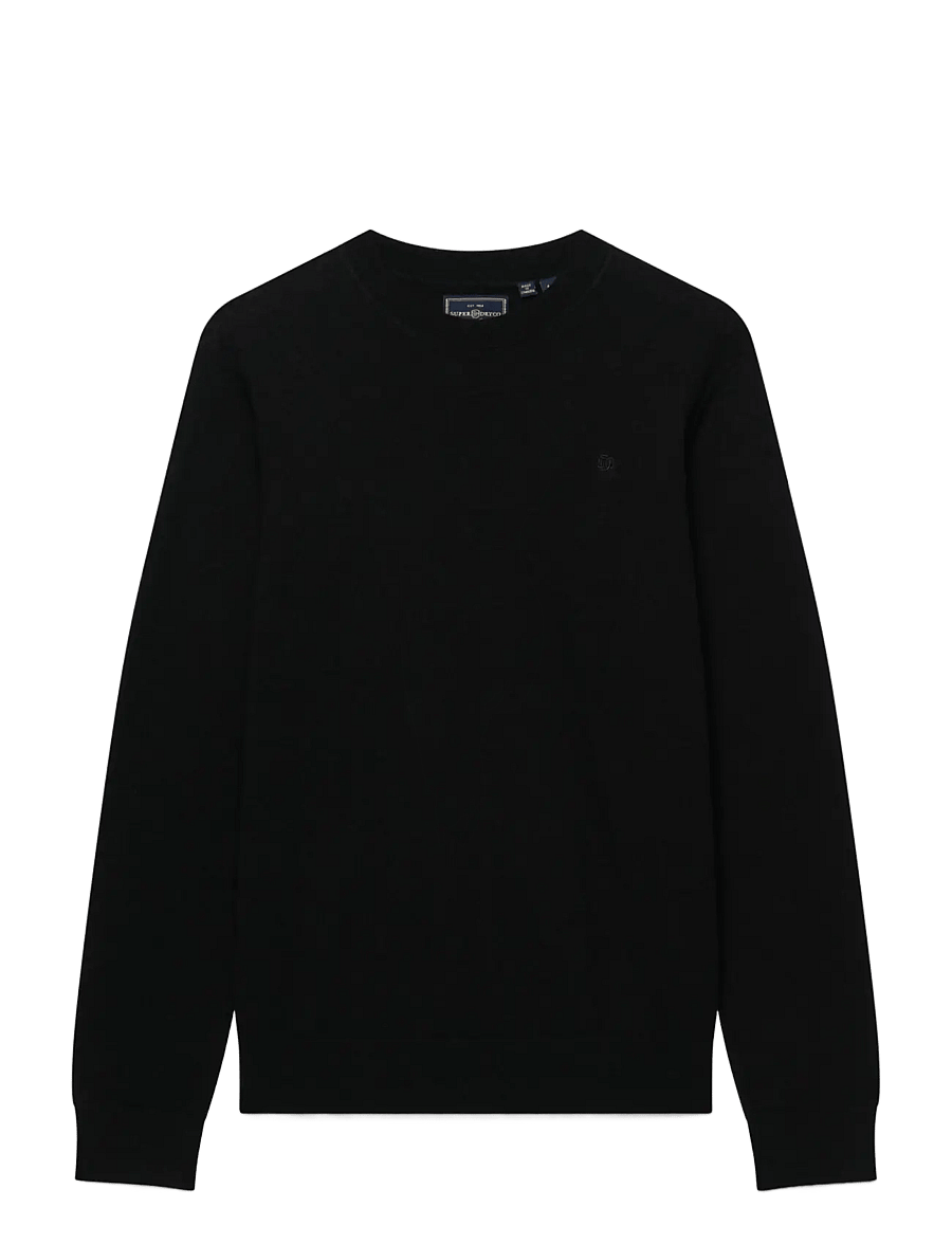 Superdry - ESSENTIAL LW WOOL BLEND JUMPER - rundhalsad - true black - 1