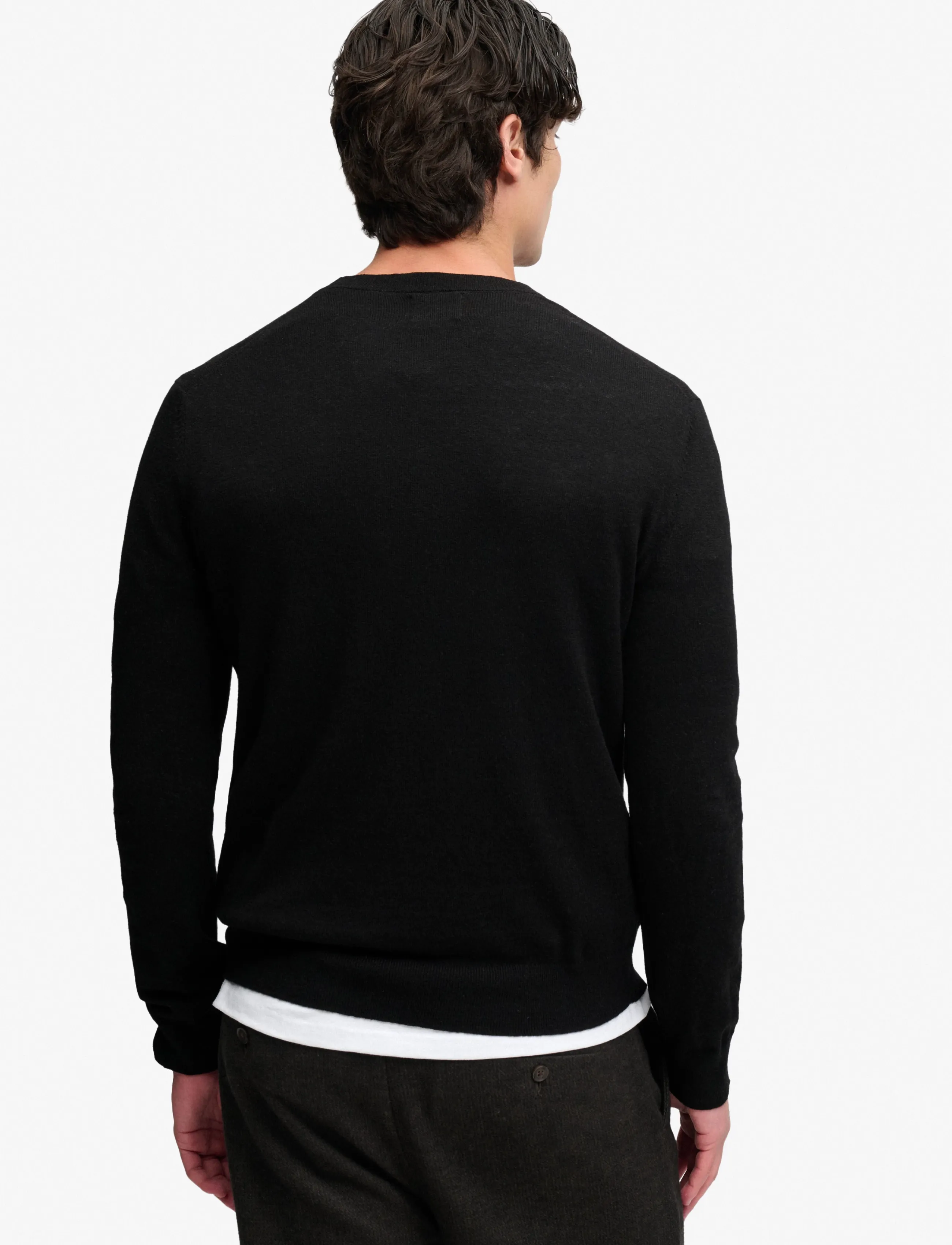 Superdry - ESSENTIAL LW WOOL BLEND JUMPER - rundhalsad - true black - 3