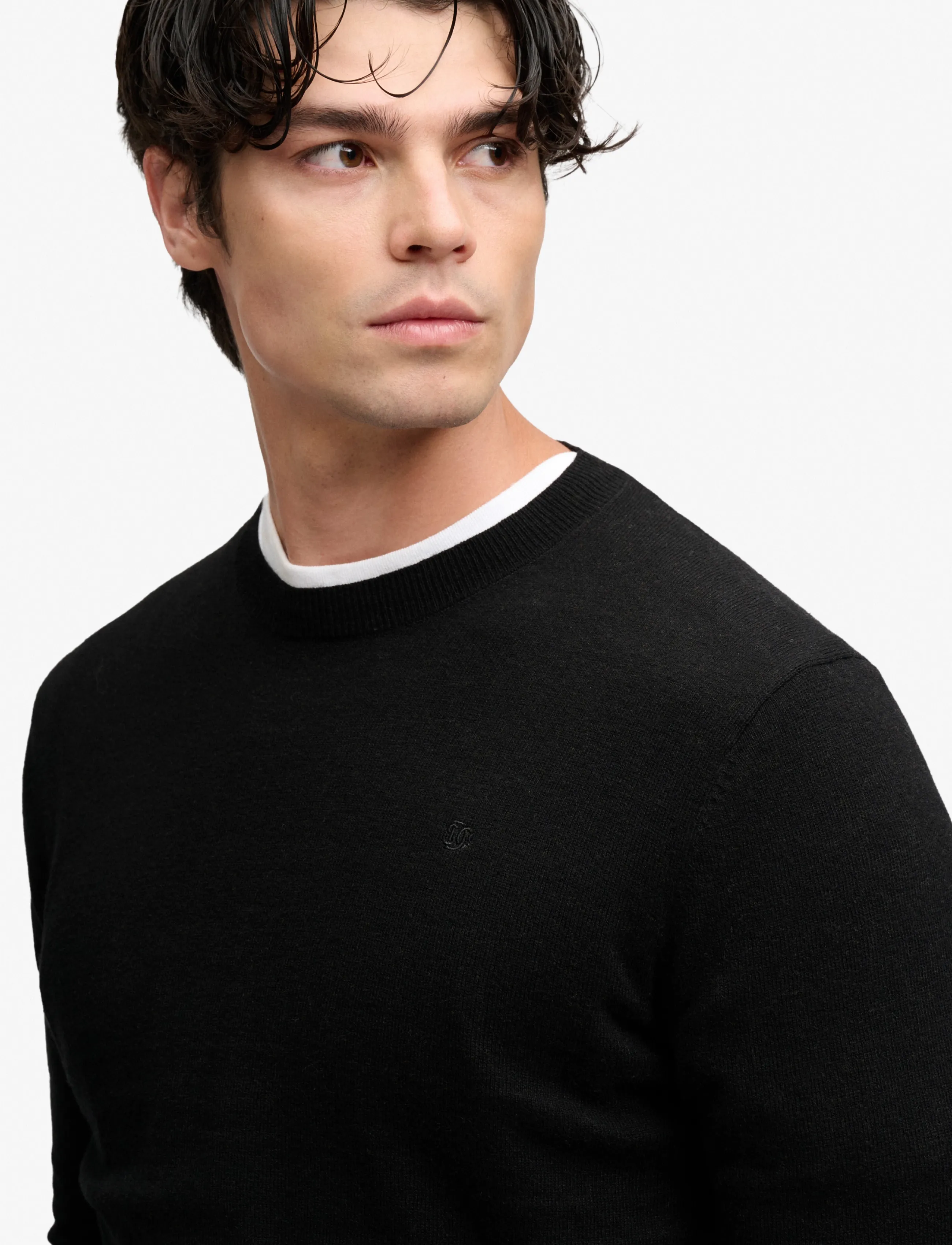 Superdry - ESSENTIAL LW WOOL BLEND JUMPER - rundhalsad - true black - 4