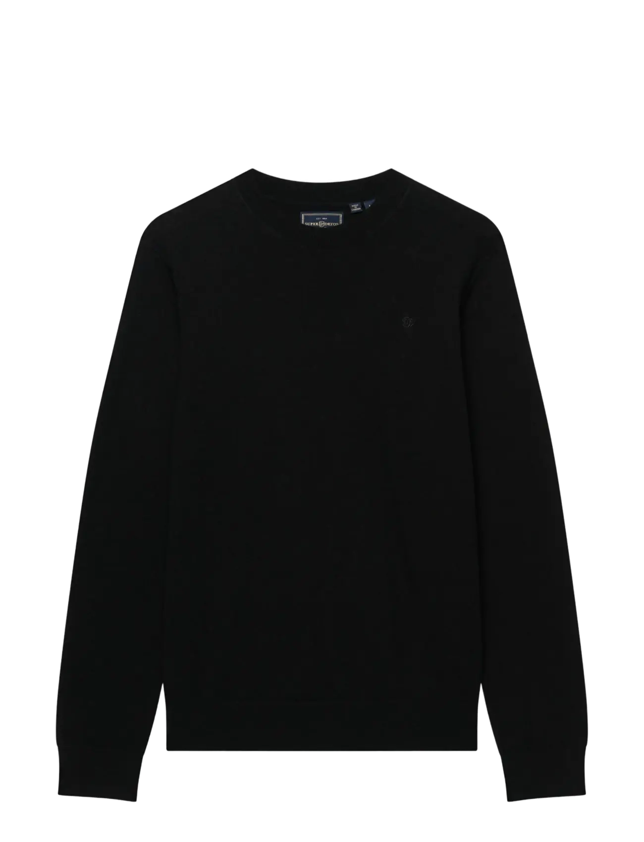 Superdry - ESSENTIAL LW WOOL BLEND JUMPER - rundhalsad - true black - 2