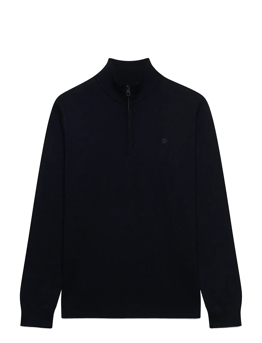 Superdry - ESS LW WOOL BLEND 1/2 ZIP - pullover mit halbem reißverschluss - deepest navy - 1