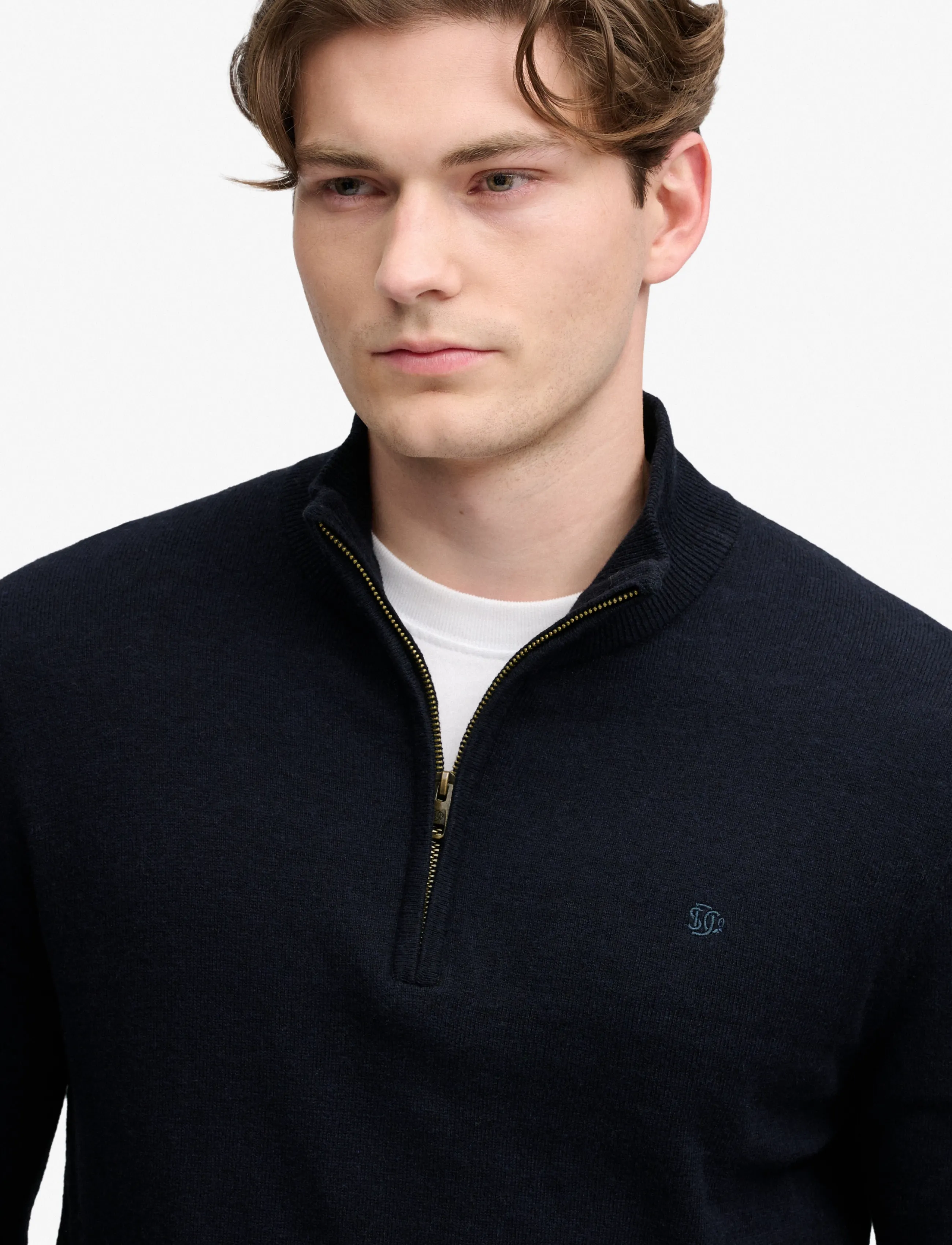 Superdry - ESS LW WOOL BLEND 1/2 ZIP - pullover mit halbem reißverschluss - deepest navy - 2
