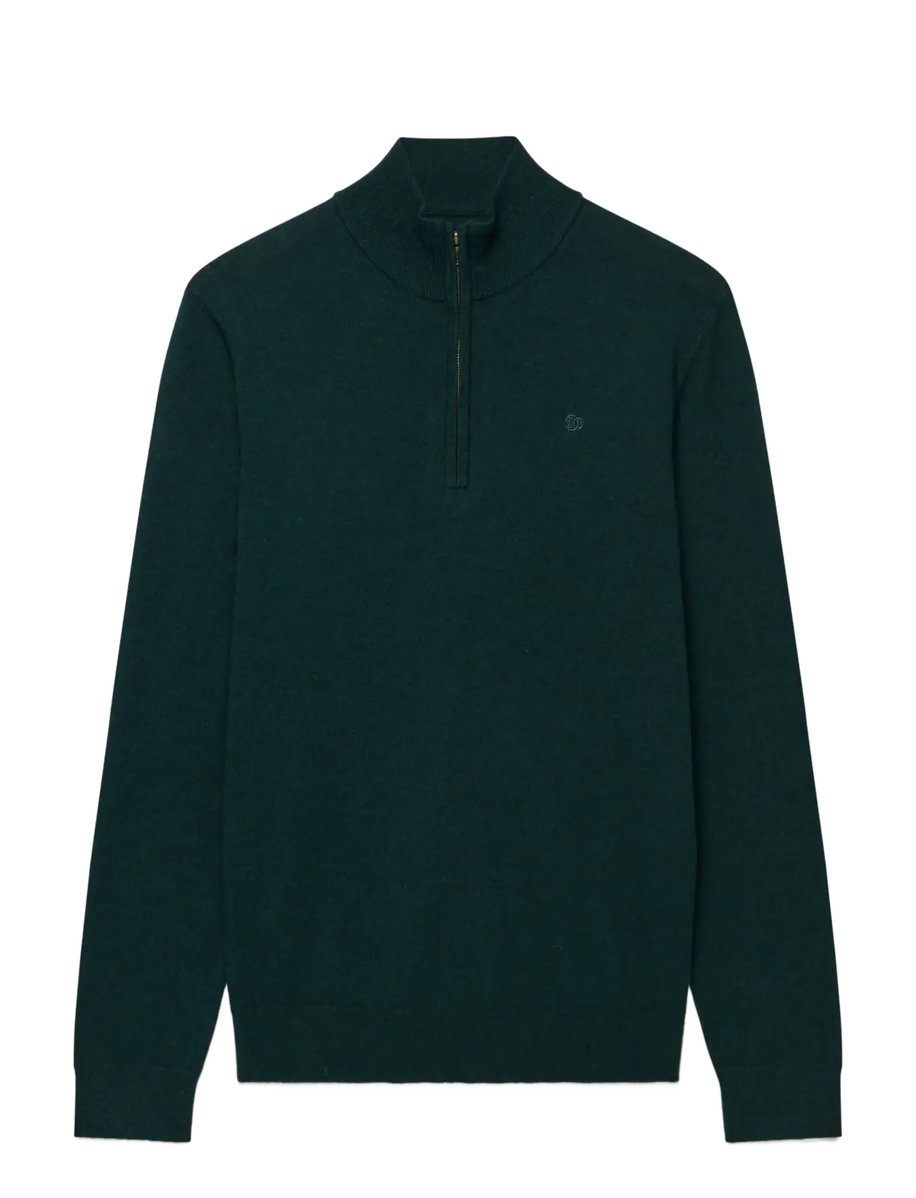 Superdry ESS LW WOOL BLEND 1/2 ZIP - Kleidung - DEEP PINE GREEN / green