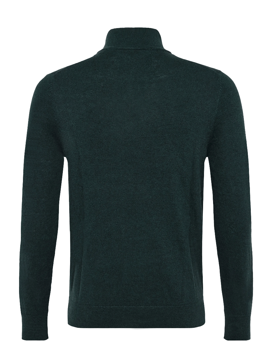 Superdry - ESS LW WOOL BLEND 1/2 ZIP - half zip jumpers - deep pine green - 2