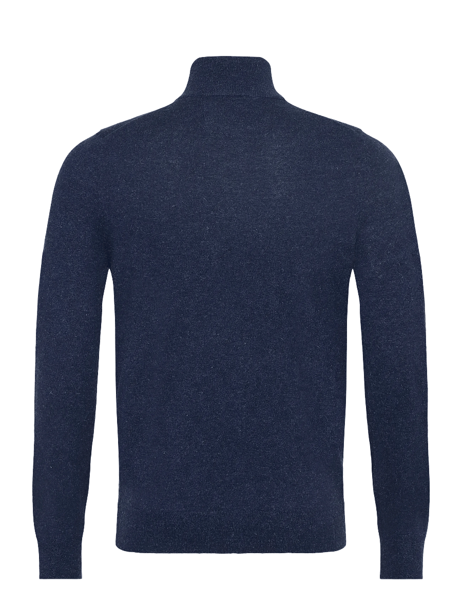Superdry - ESS LW WOOL BLEND 1/2 ZIP - half zip jumpers - rich navy marl - 2