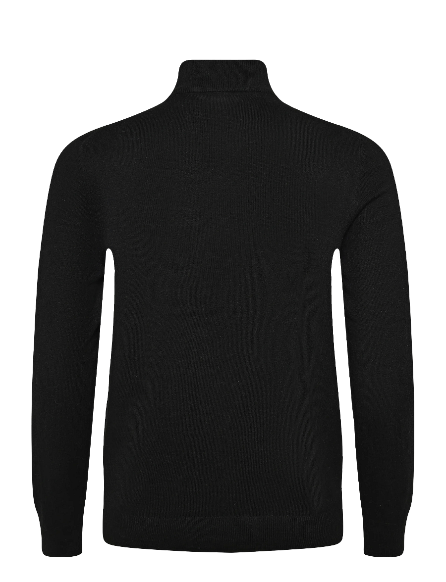 Superdry - ESS LW WOOL BLEND 1/2 ZIP - half zip jumpers - true black - 2