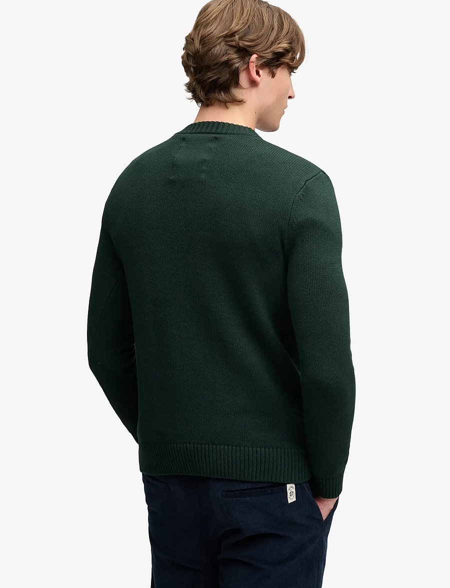 Superdry - APPLIQUE GRAPHIC JUMPER - round necks - forest green - 2