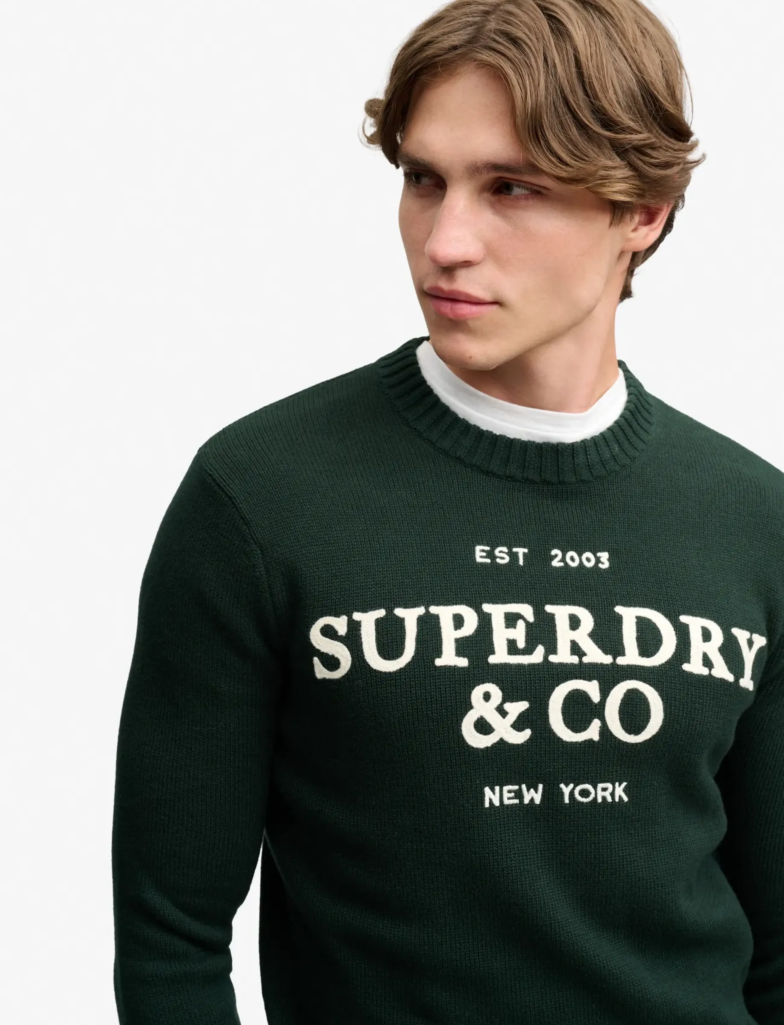 Superdry Applique Graphic Jumper stickade tröjor herr – bild 3
