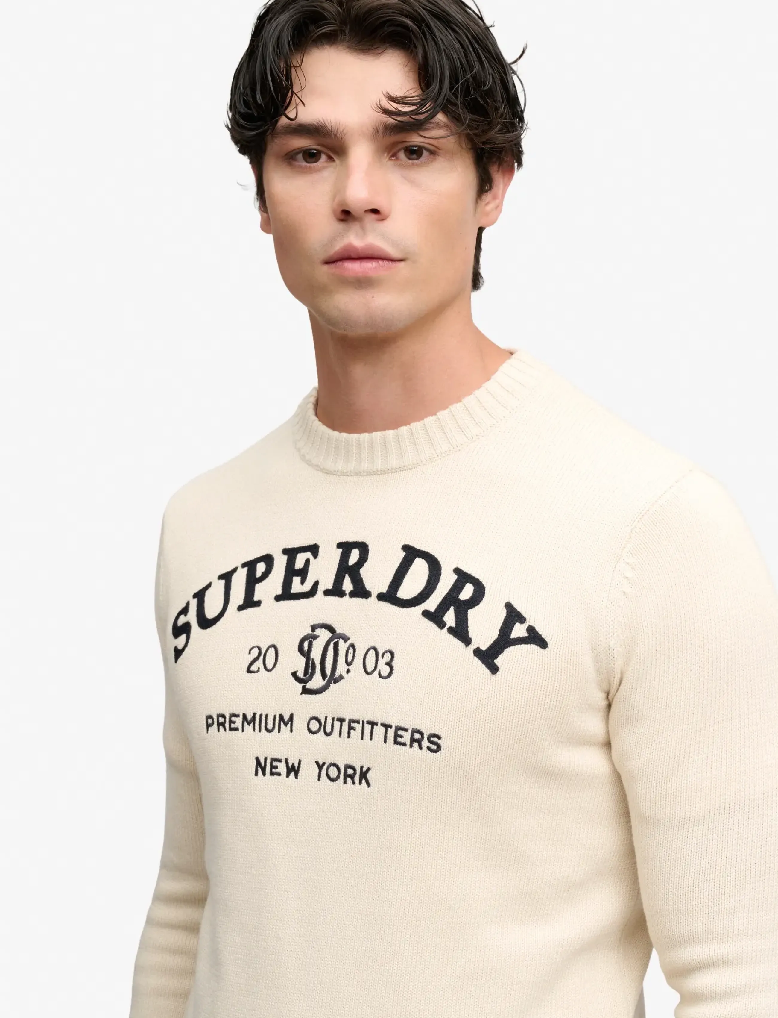 Superdry Applique Graphic Jumper stickade tröjor herr – bild 3