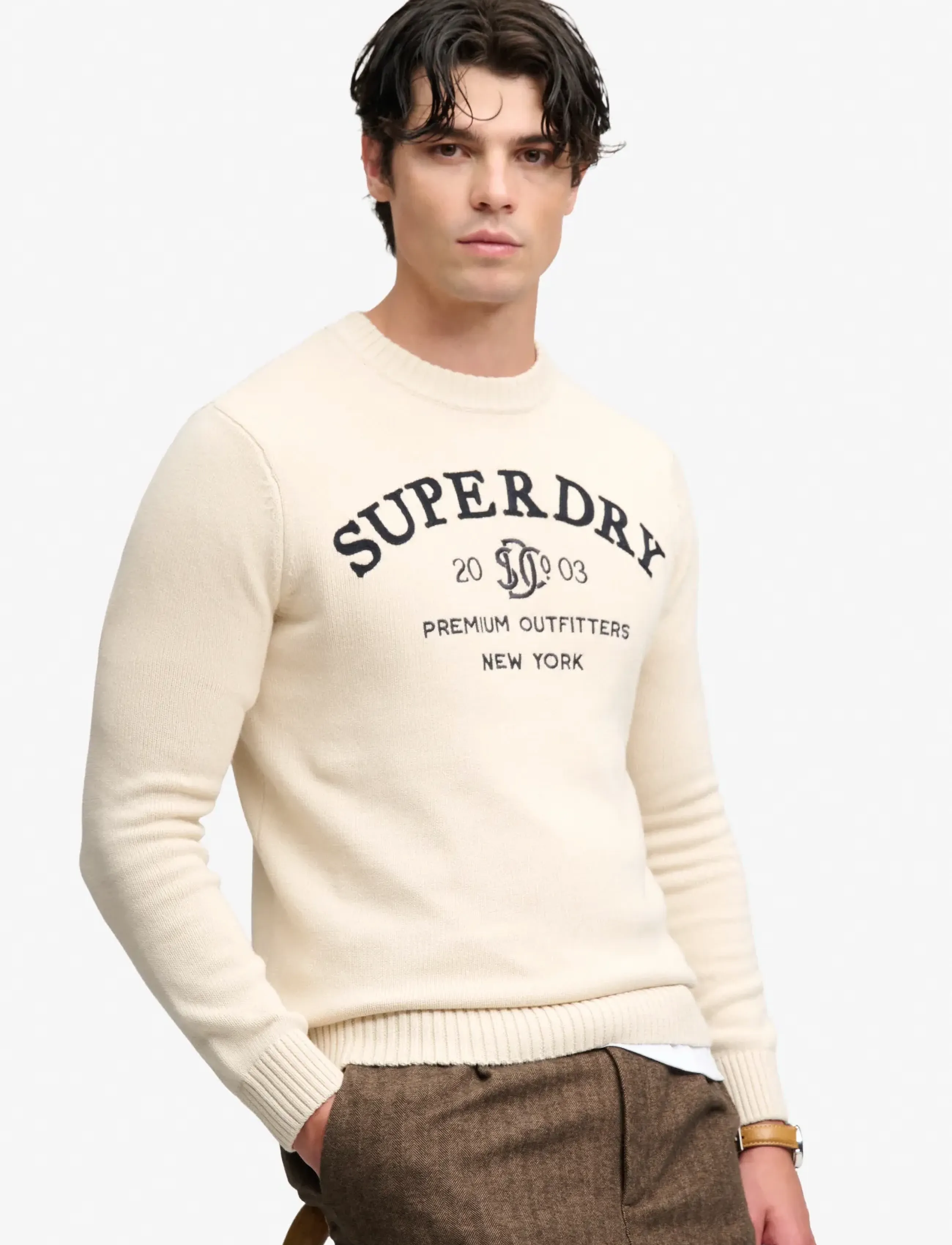 Superdry - APPLIQUE GRAPHIC JUMPER - rundhalsad - rainy day grey - 4