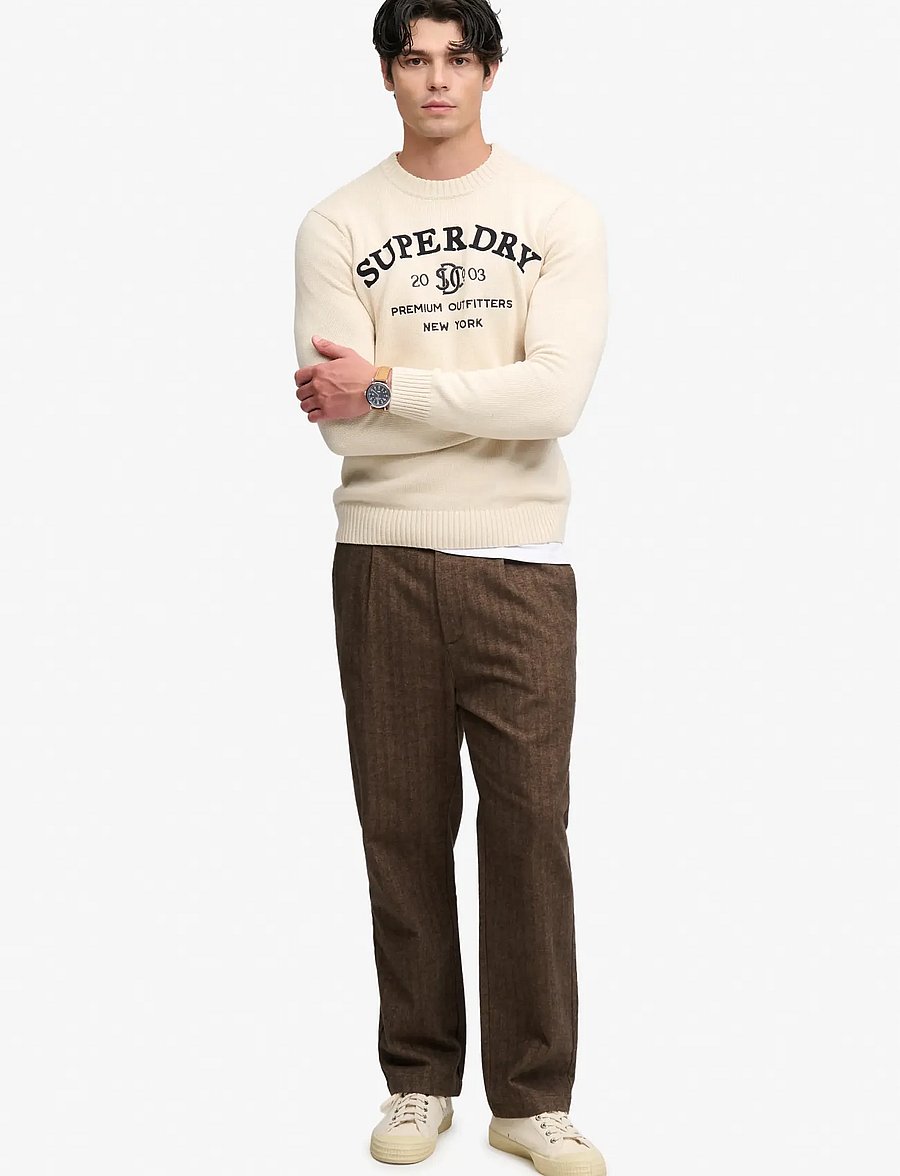 Superdry - APPLIQUE GRAPHIC JUMPER - rundhalsad - rainy day grey - 5