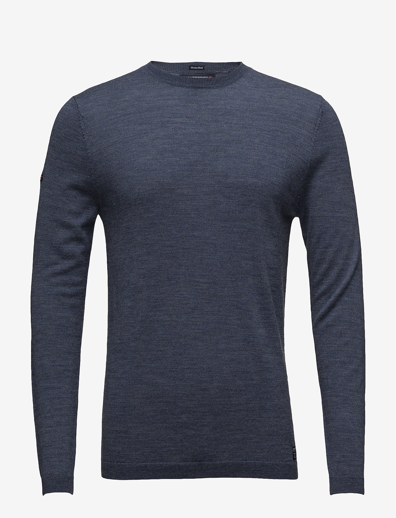 Superdry - MERINO CREW - dark blue marl - 0