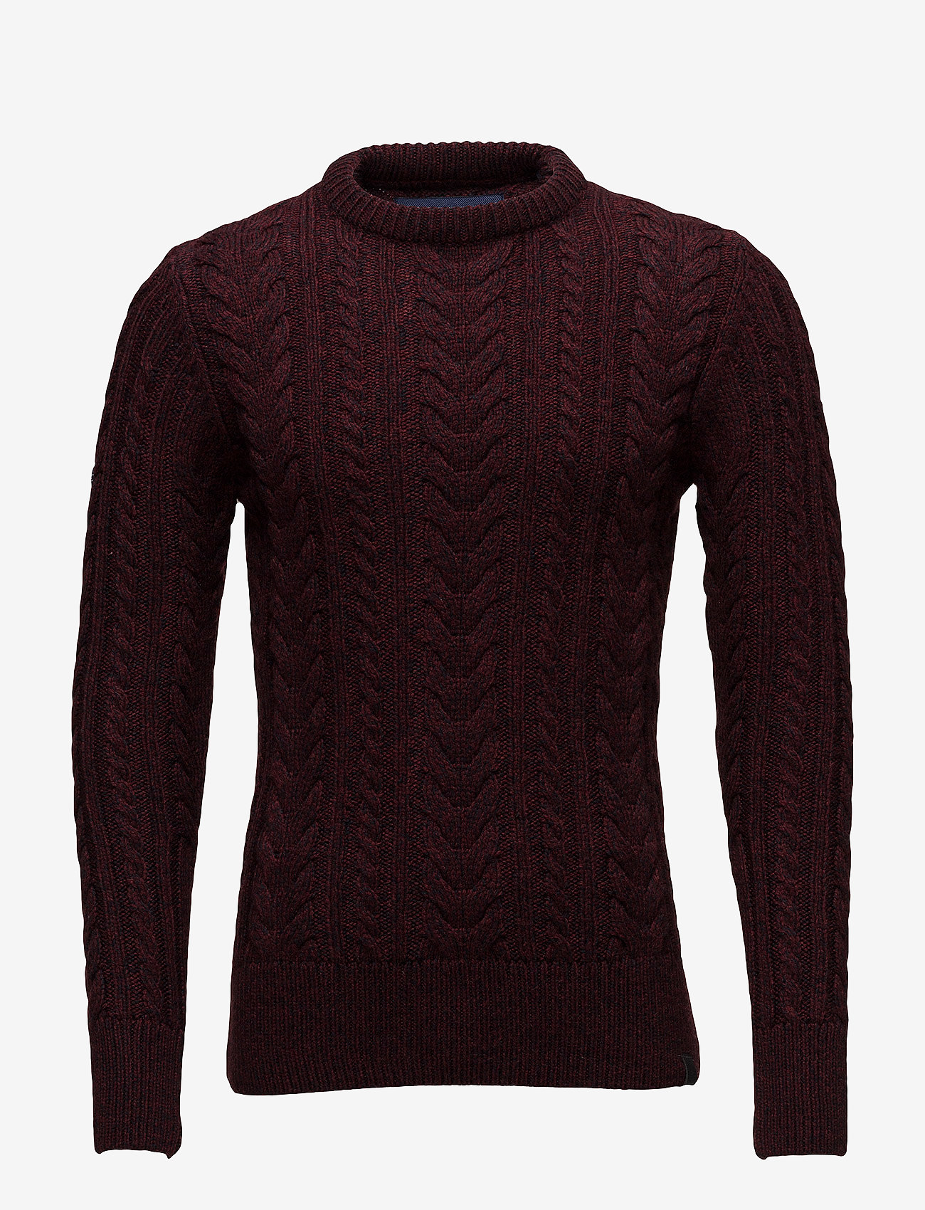 Superdry - JACOB HERITAGE CREW - burgundy twist - 0