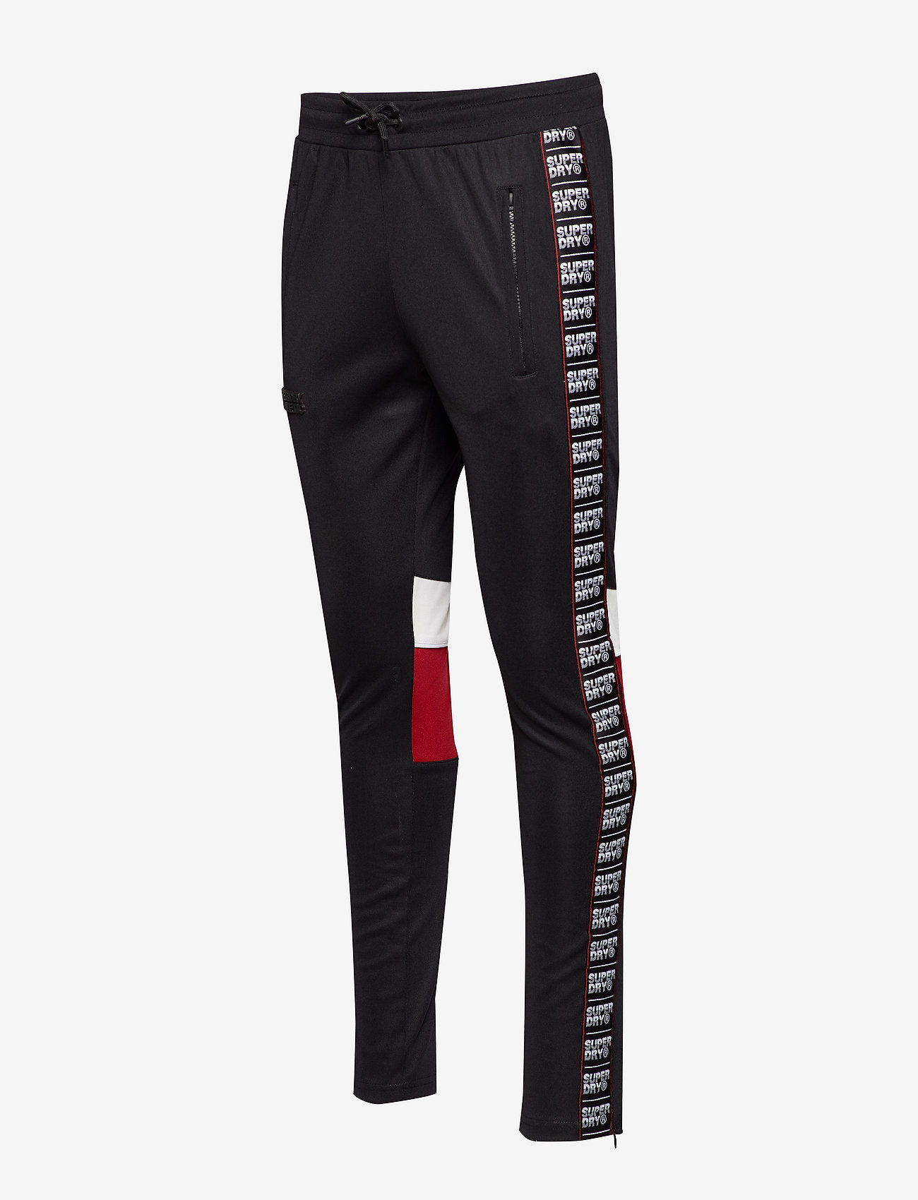 Superdry - SD TRICOT PANELLED TRACK PANT - track black/track red - 5