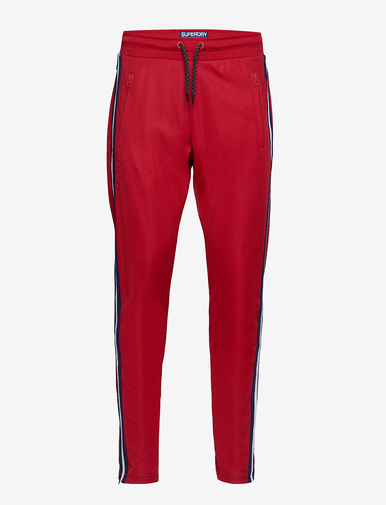 Superdry - LINEMAN SLIM SPRINT JOGGER - track red - 0