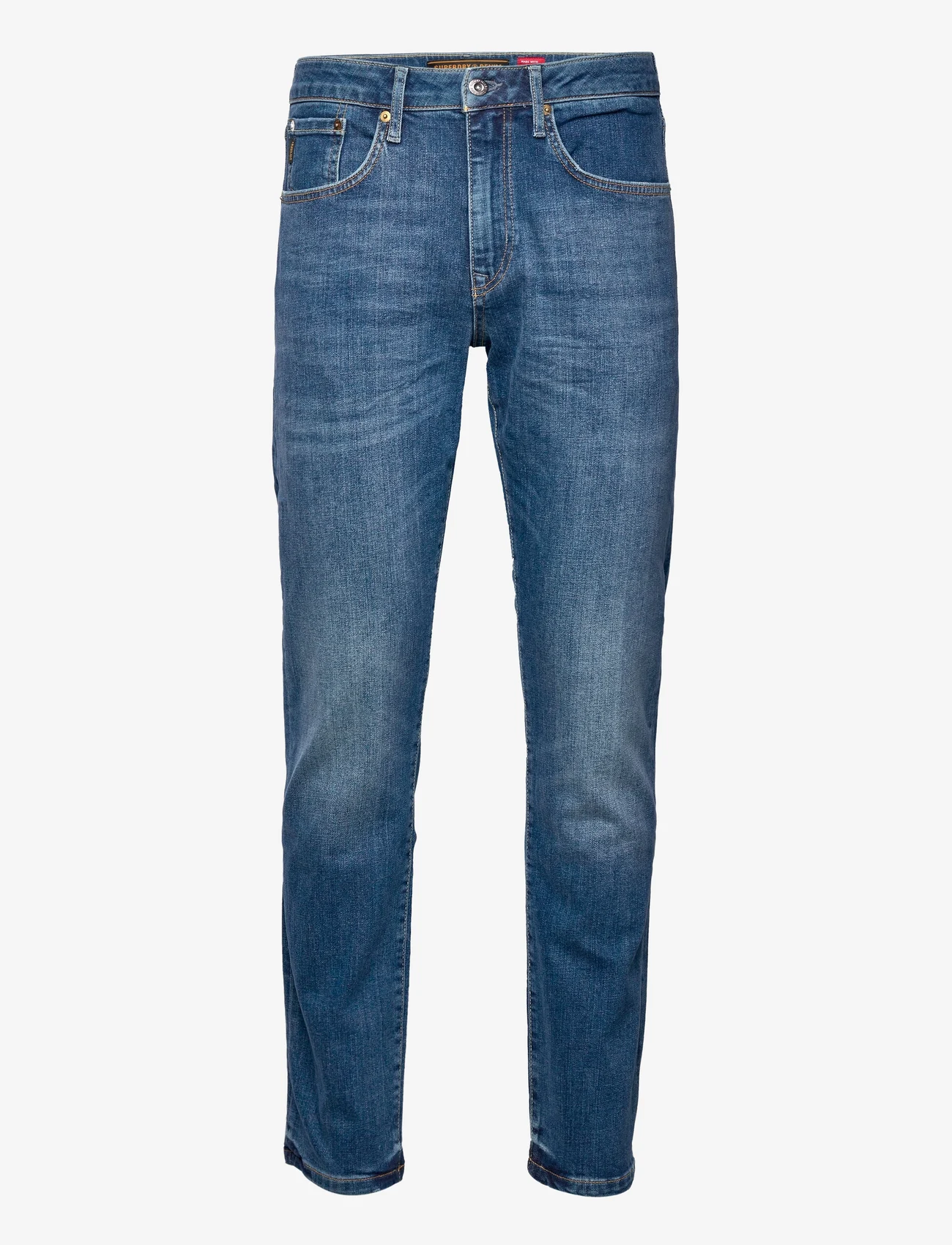 Superdry - VINTAGE SLIM STRAIGHT JEAN - džinsa bikses ar tievām starām - mercer mid blue - 0