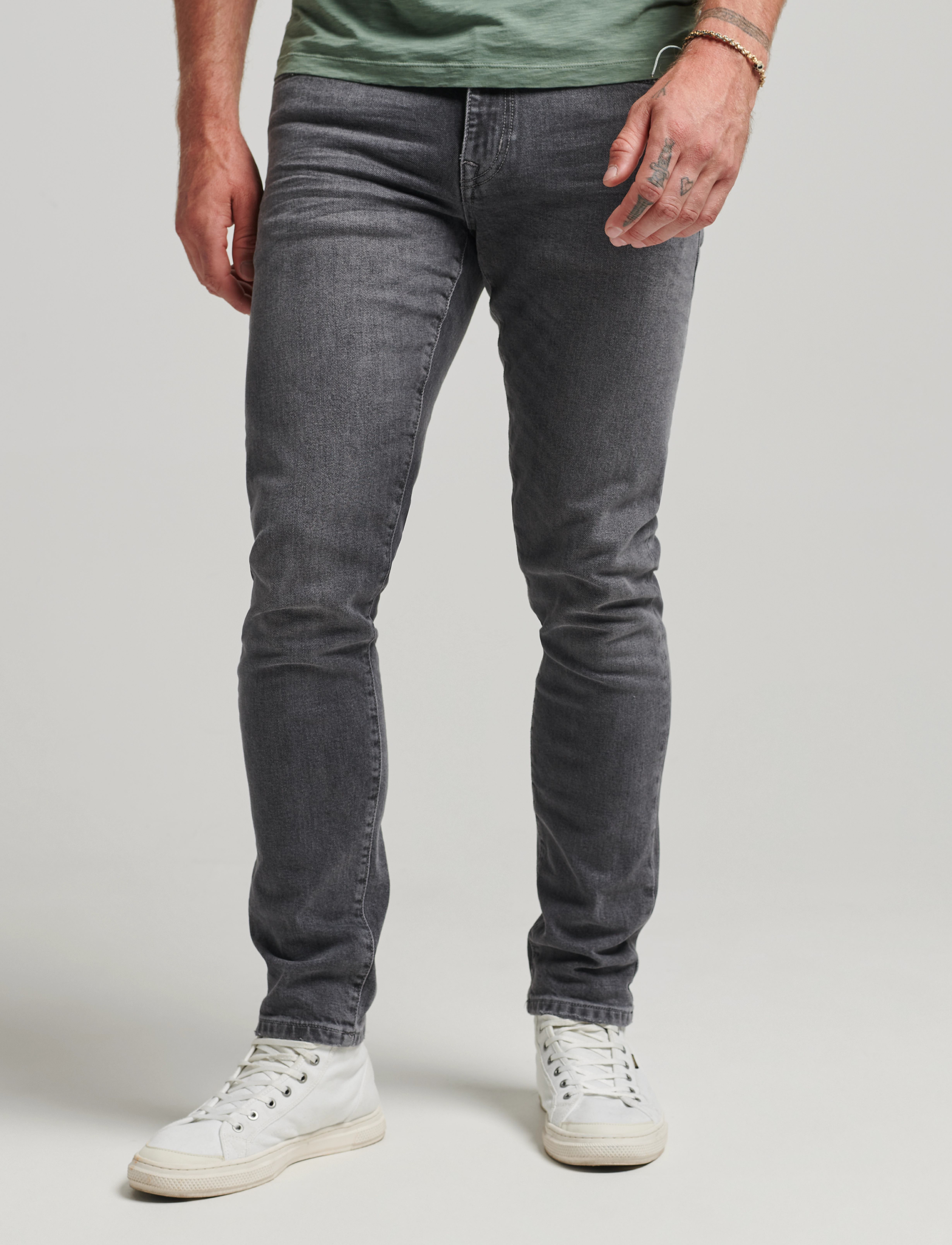 Superdry VINTAGE SLIM JEANS - Kollektioner - CLINTON USED GREY / grey