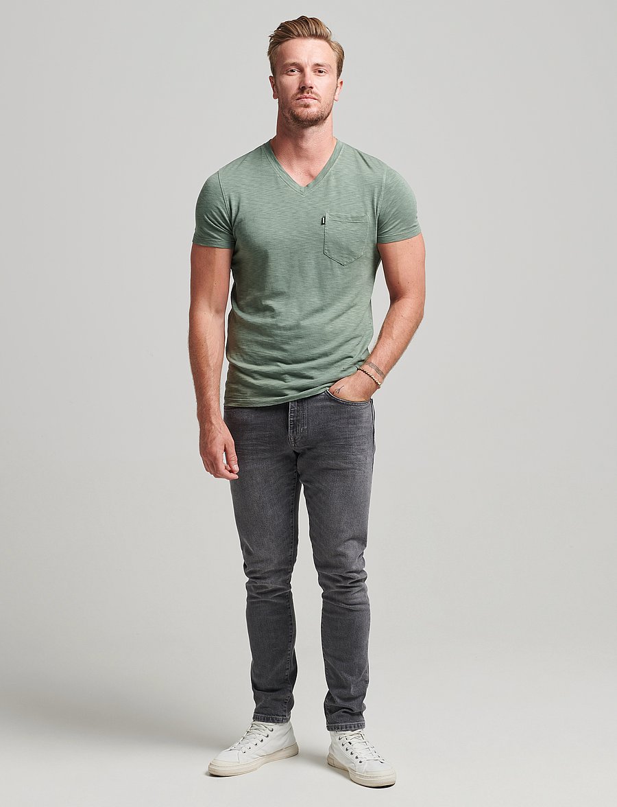 Superdry - VINTAGE SLIM JEANS - clinton used grey - 3