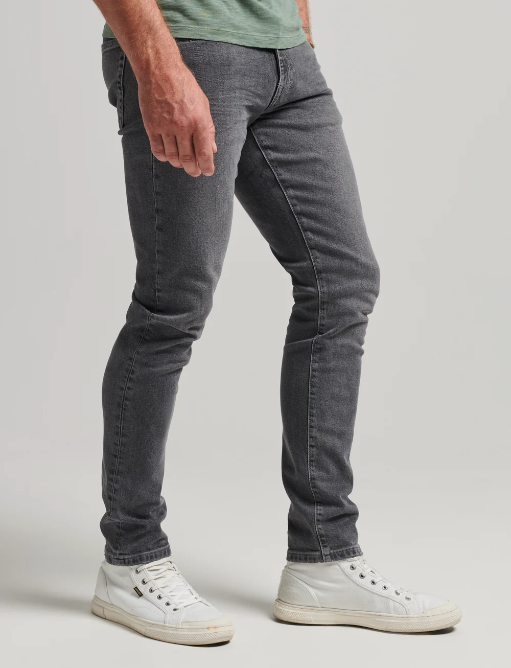 Superdry - VINTAGE SLIM JEANS - slim fit -farkut - clinton used grey - 4