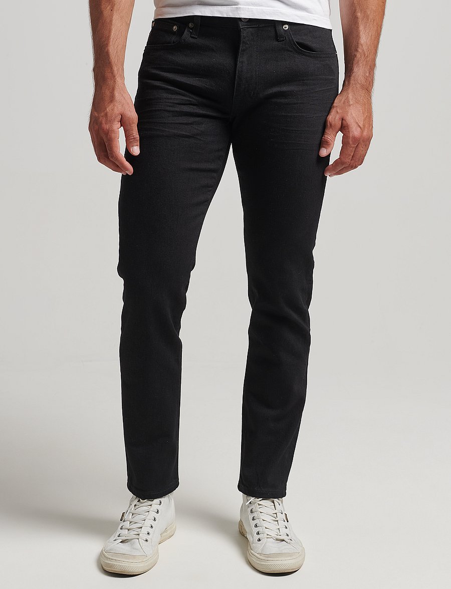 Superdry - VINTAGE SLIM JEANS - slim fit jeans - venom washed black - 0