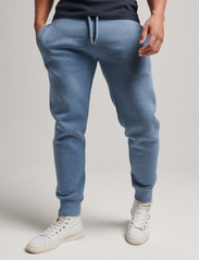 Superdry - VINTAGE LOGO EMB JOGGER - sportinės kelnės - bluestone marl - 2