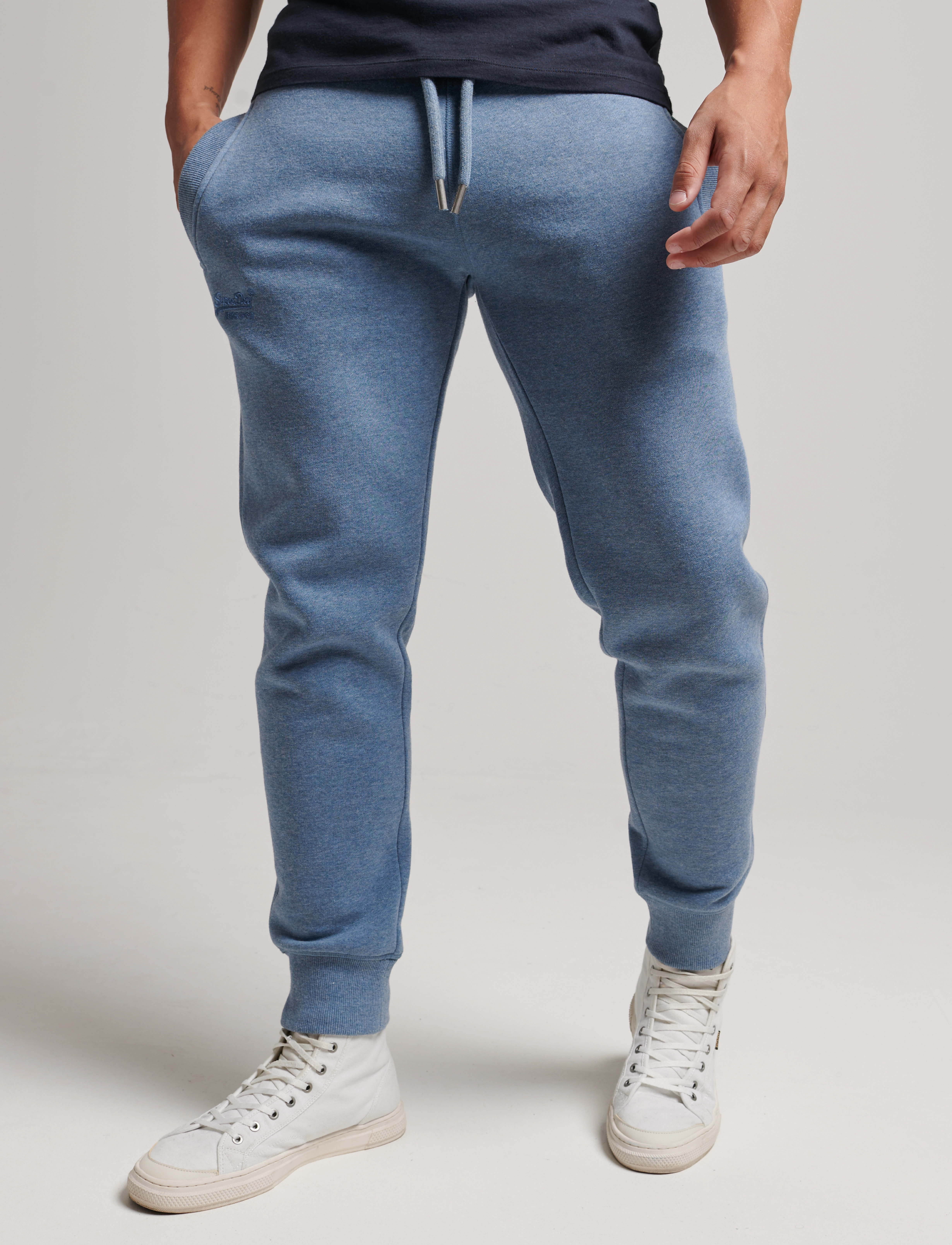 Superdry - VINTAGE LOGO EMB JOGGER - bluestone marl - 2