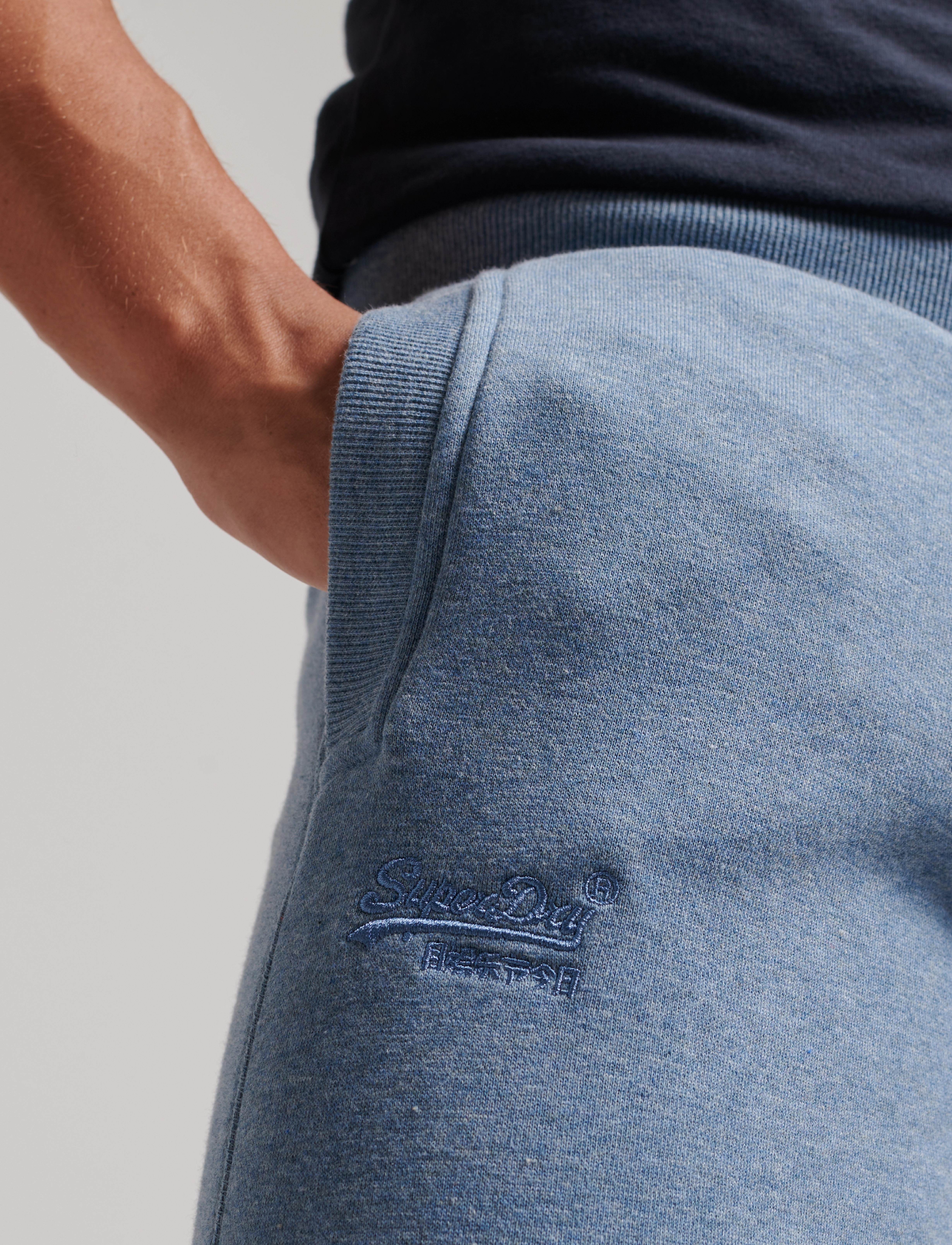 Superdry - VINTAGE LOGO EMB JOGGER - bluestone marl - 4