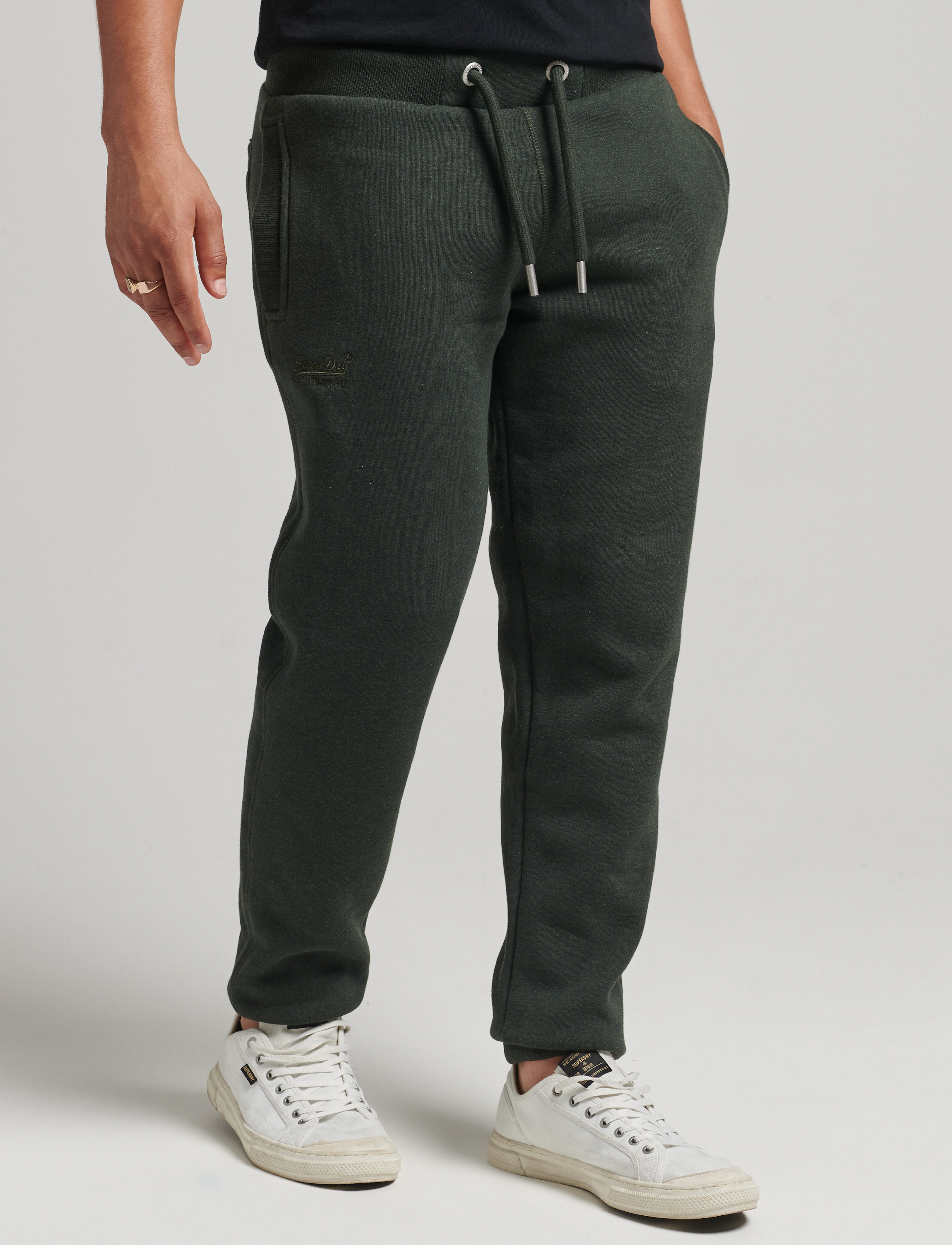 Superdry - VINTAGE LOGO EMB JOGGER - dark olive marl - 2