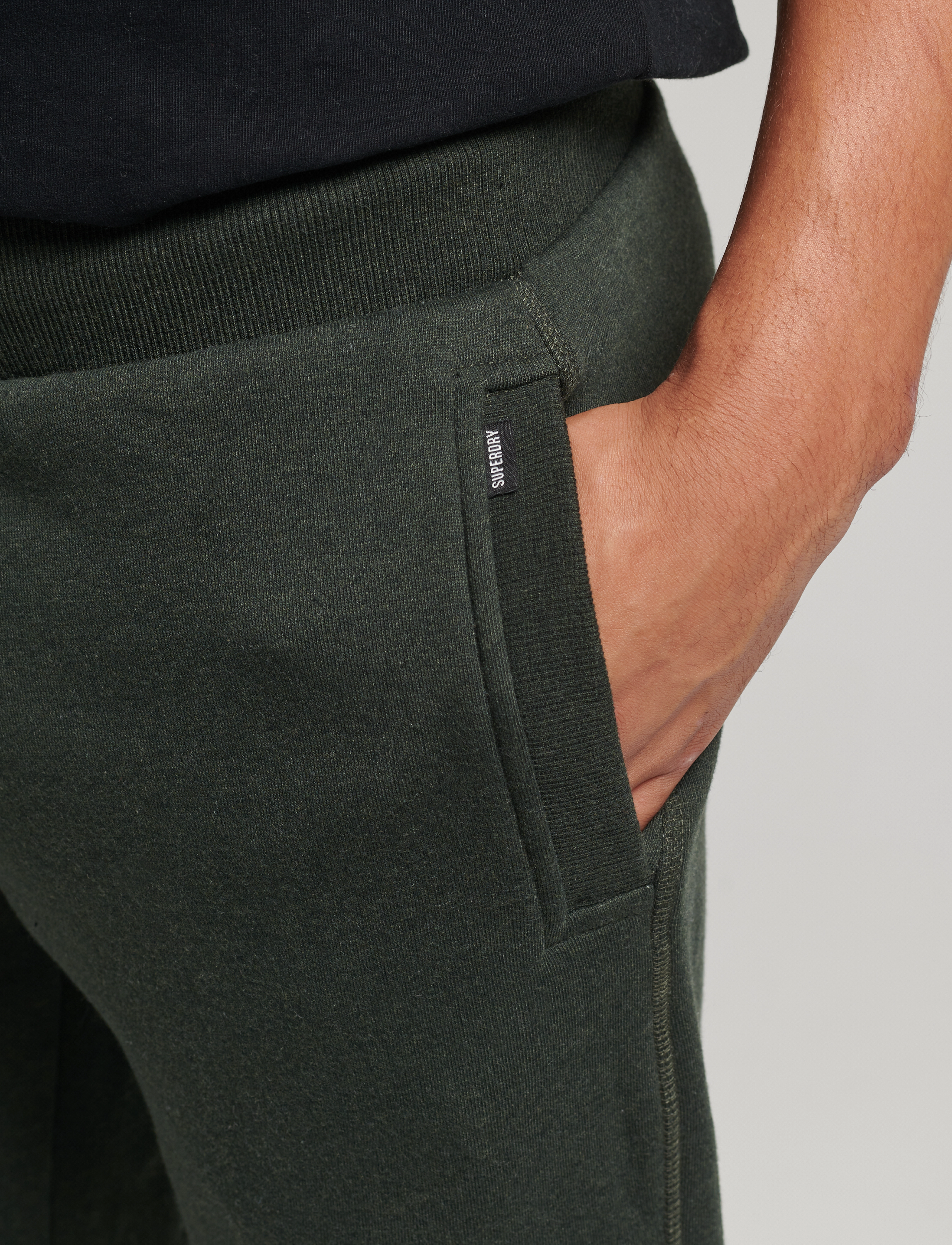 Superdry - VINTAGE LOGO EMB JOGGER - dark olive marl - 4