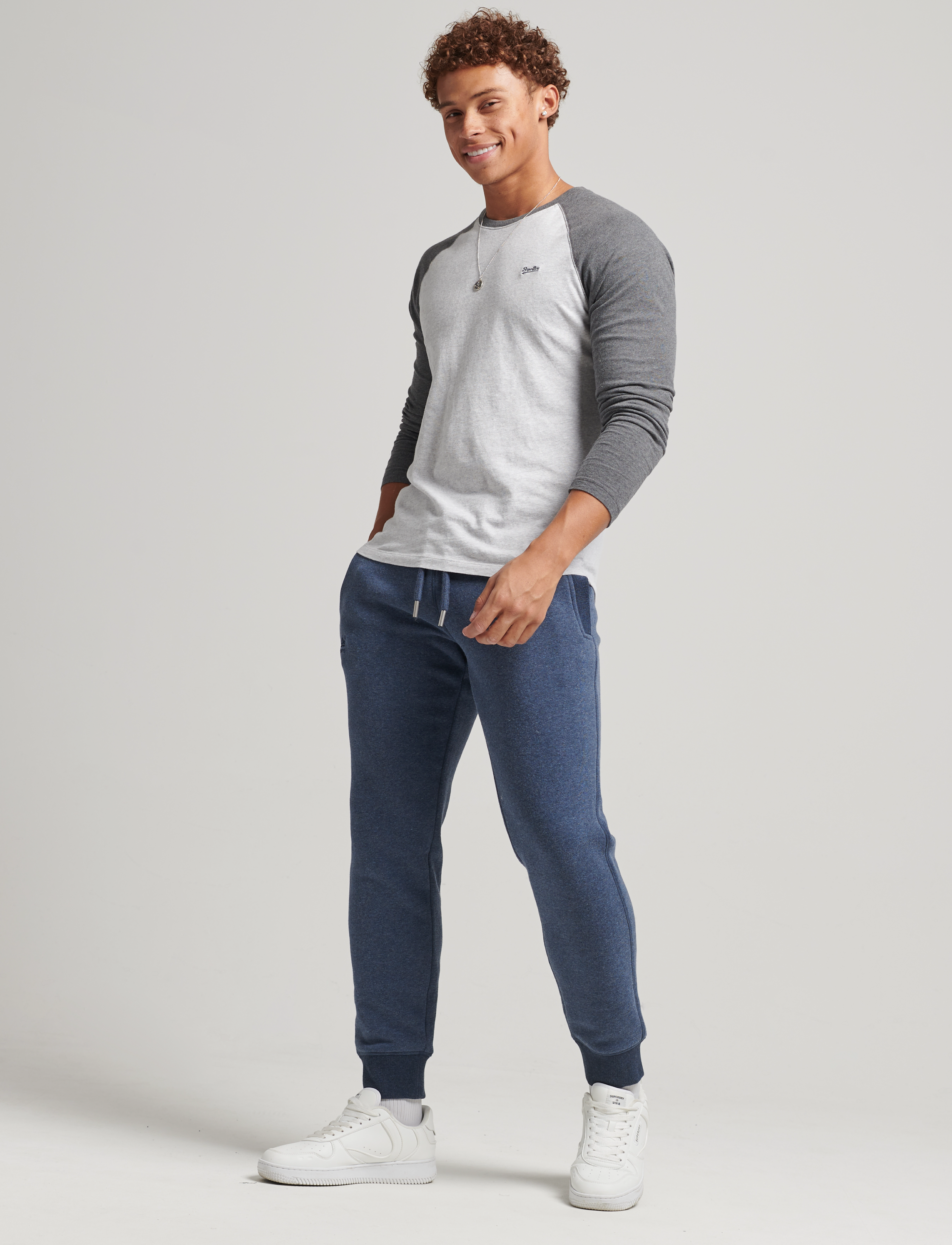 Superdry - VINTAGE LOGO EMB JOGGER - vintage navy marl - 3