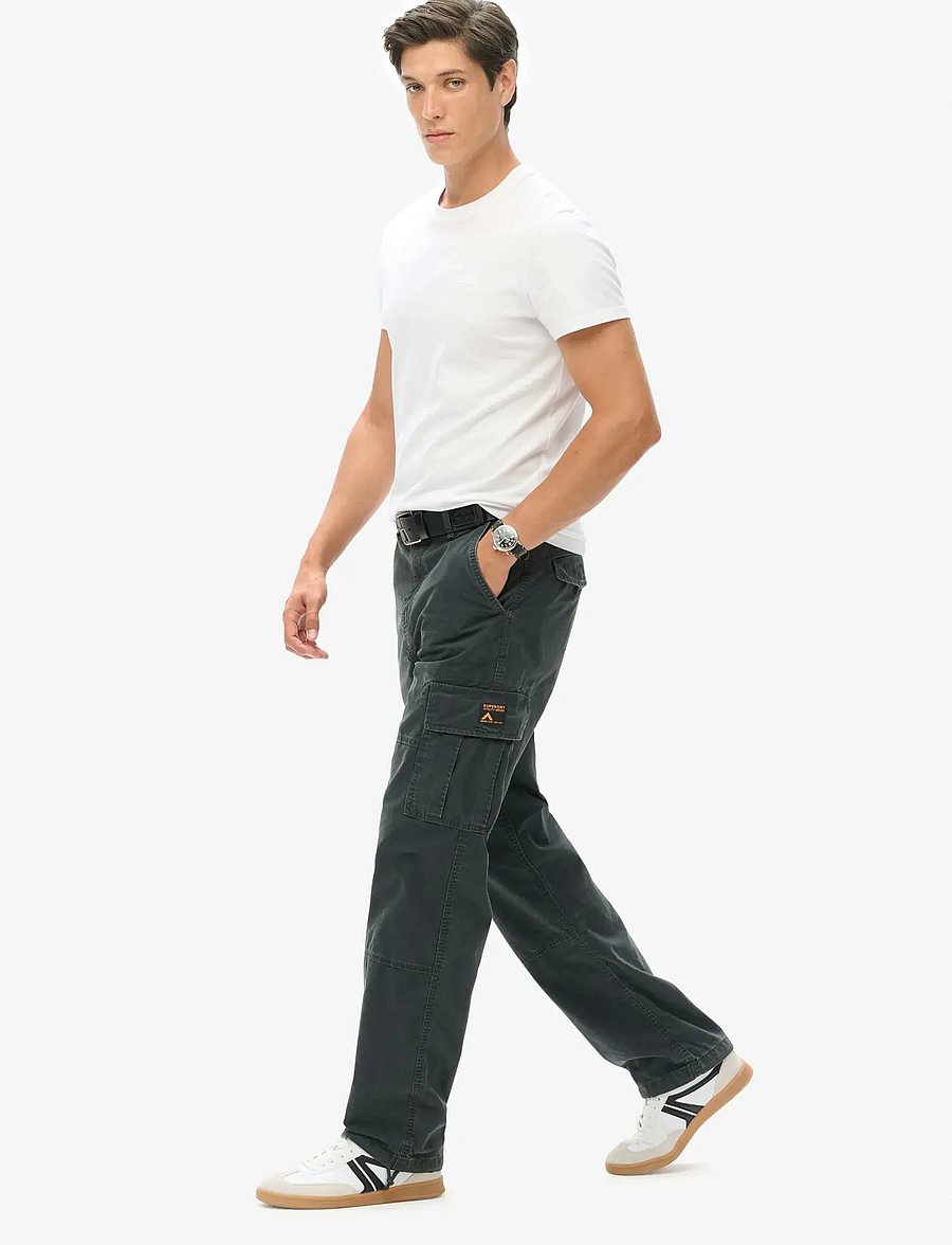 Superdry - BAGGY CARGO PANTS - eclipse navy - 4