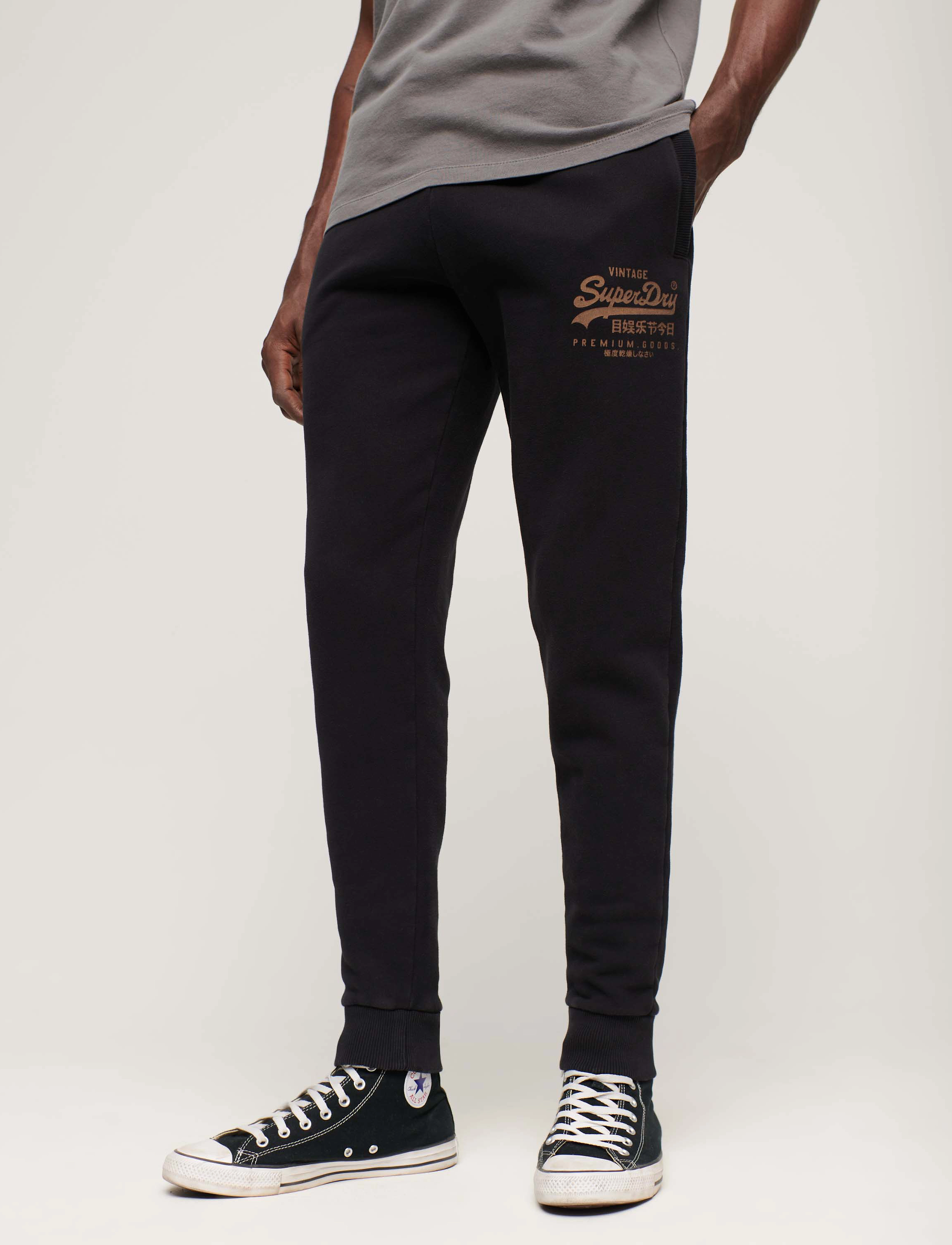 Superdry - CLASSIC VL HERITAGE JOGGER - jet black - 2