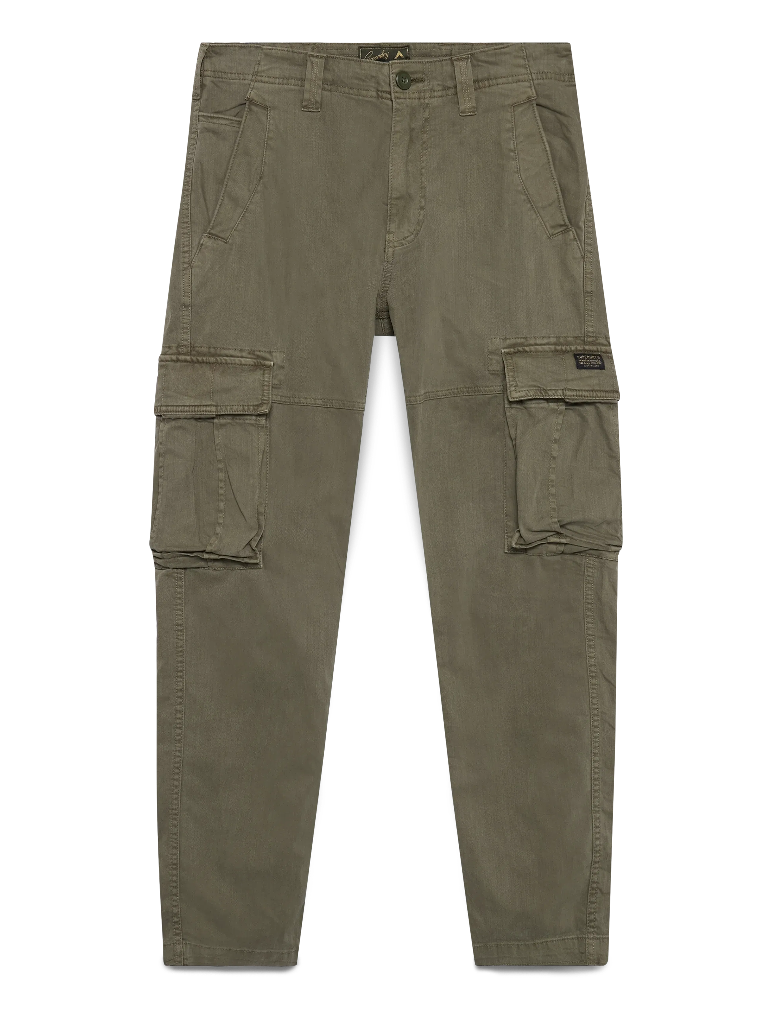 Superdry CORE CARGO PANT - Odzież - CHIVE GREEN / khaki/green