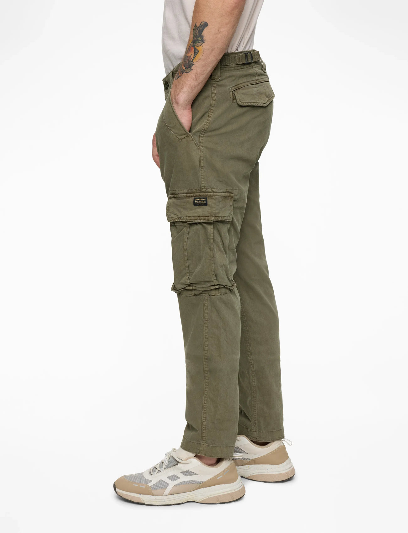 Superdry - CORE CARGO PANT - cargohose - chive green - 4