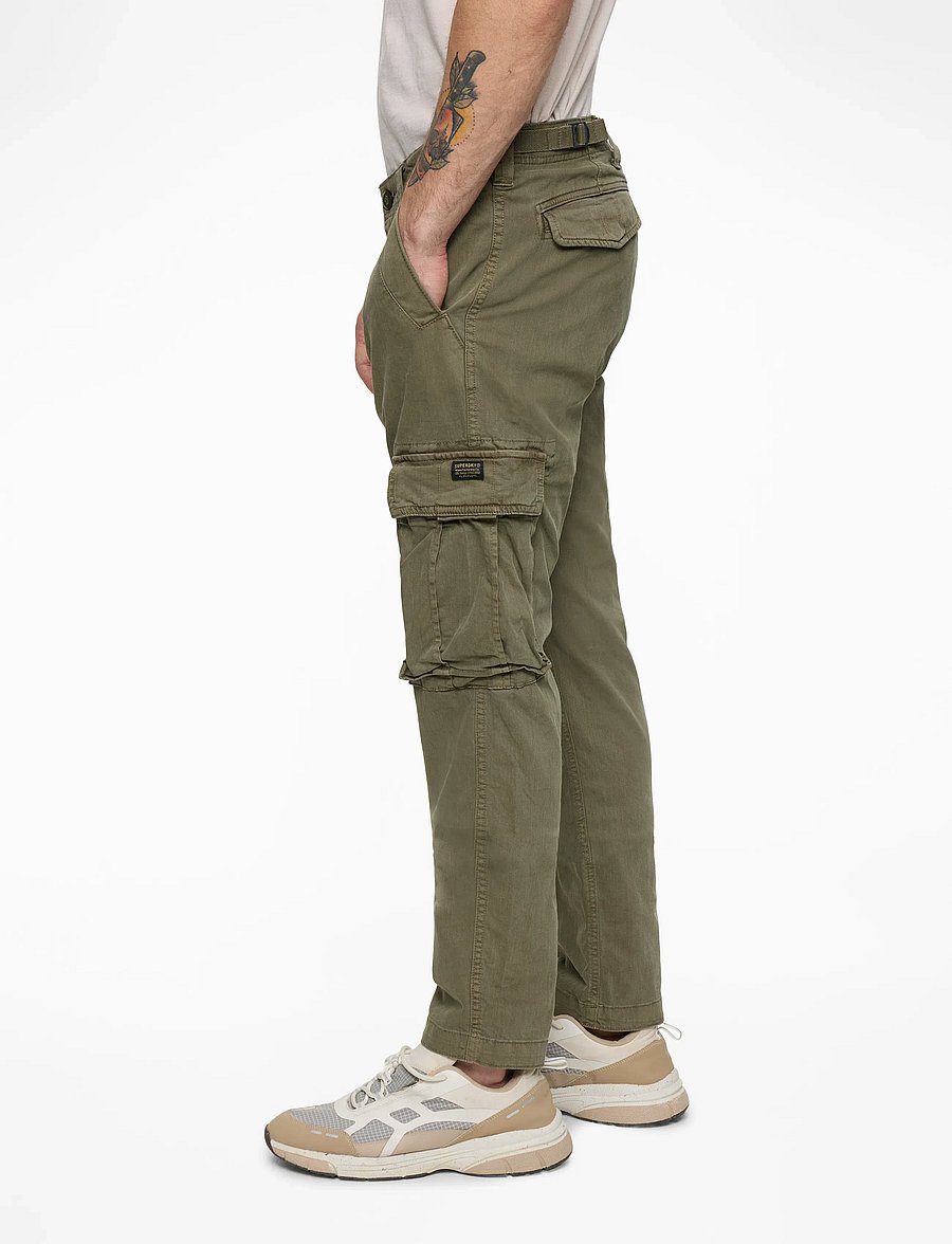 Superdry - CORE CARGO PANT - cargo pants - chive green - 4