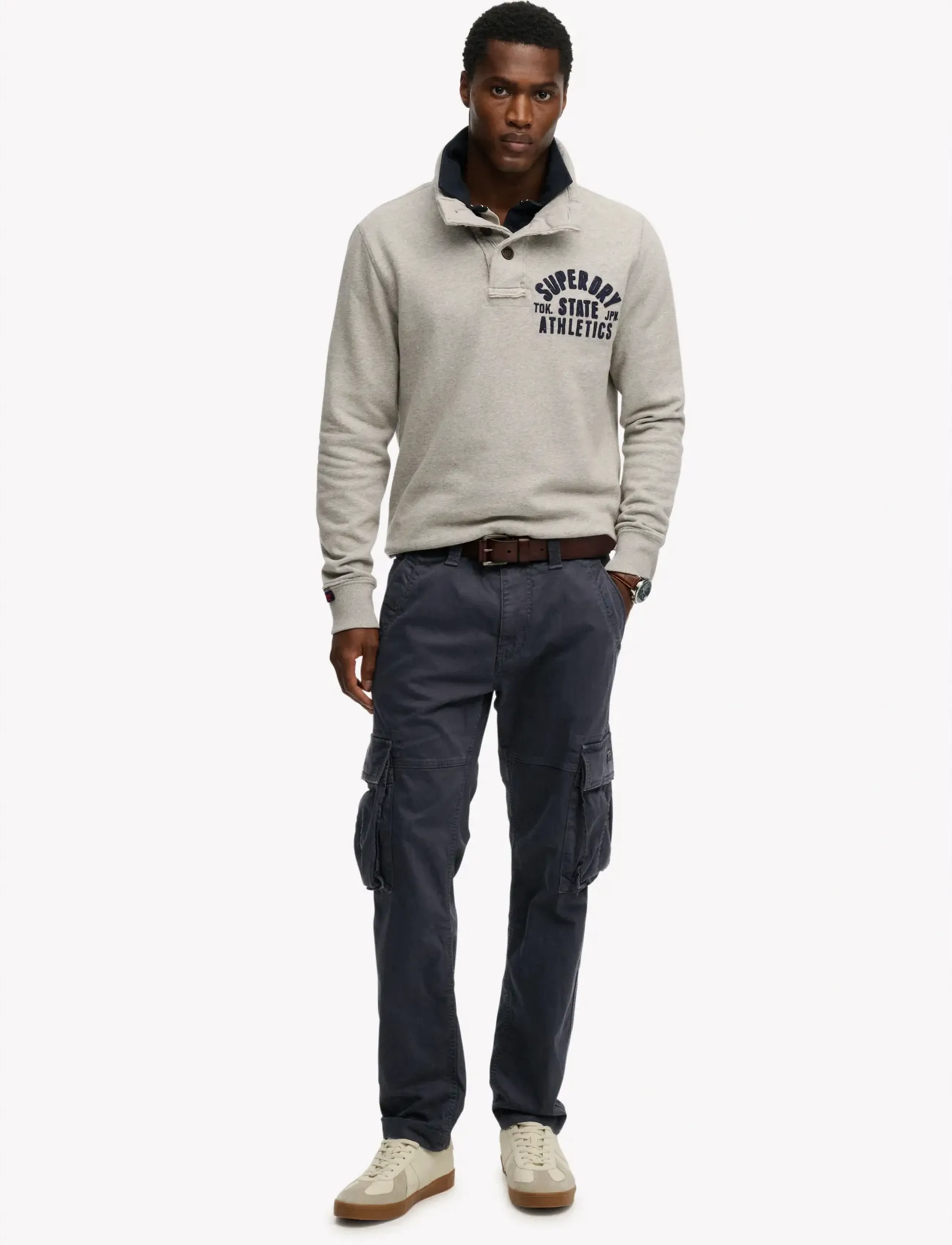 Superdry Core Cargo Pant, 29 x 32, Trousers, Marineblau - Pants, Männerswear