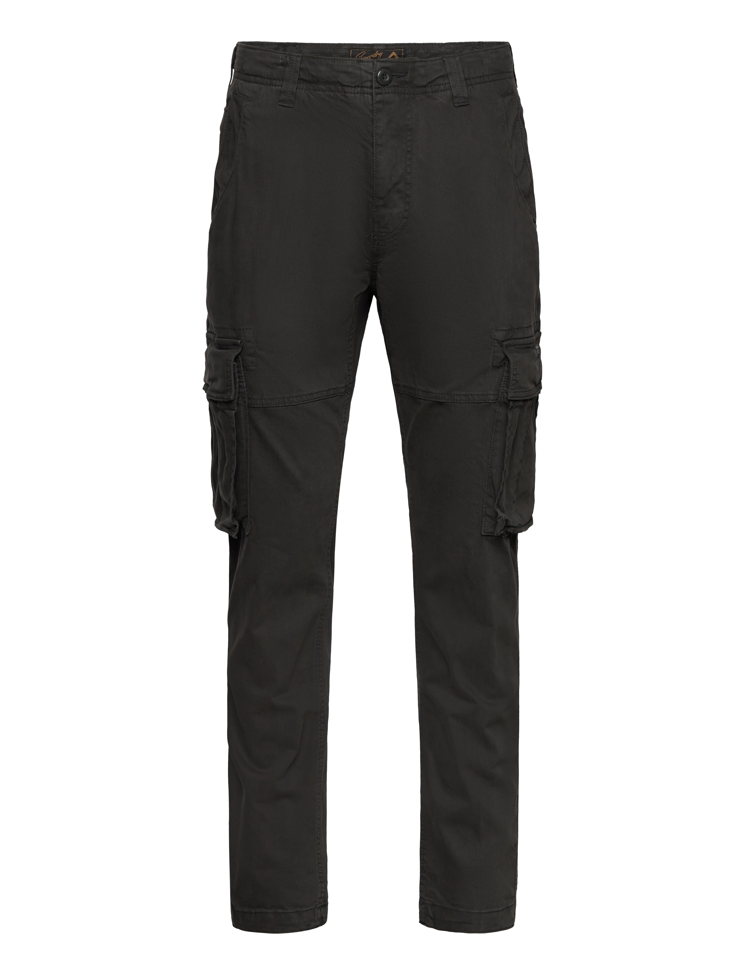 Superdry CORE CARGO PANT - Cargobukser - WASHED BLACK / black