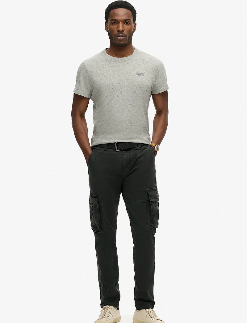 Superdry - CORE CARGO PANT - cargobyxor - washed black - 0