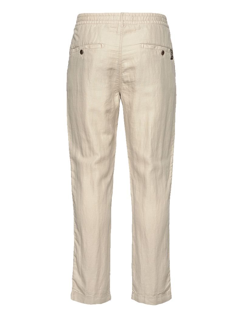 Superdry - MERCHANT LINEN PANT - leinenhosen - abbey stone - 2