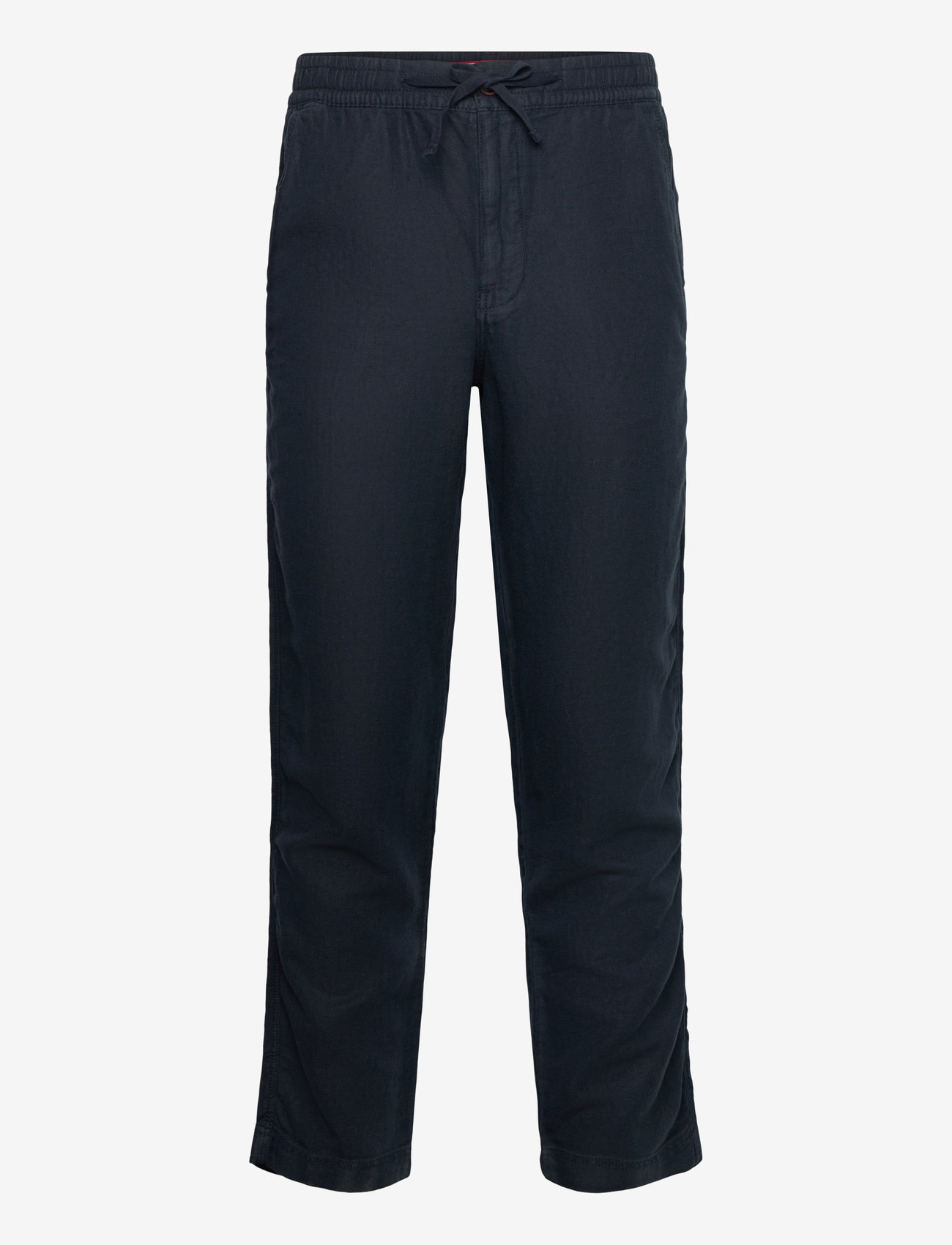Superdry - MERCHANT LINEN PANT - efterårstøj - eclipse navy - 0