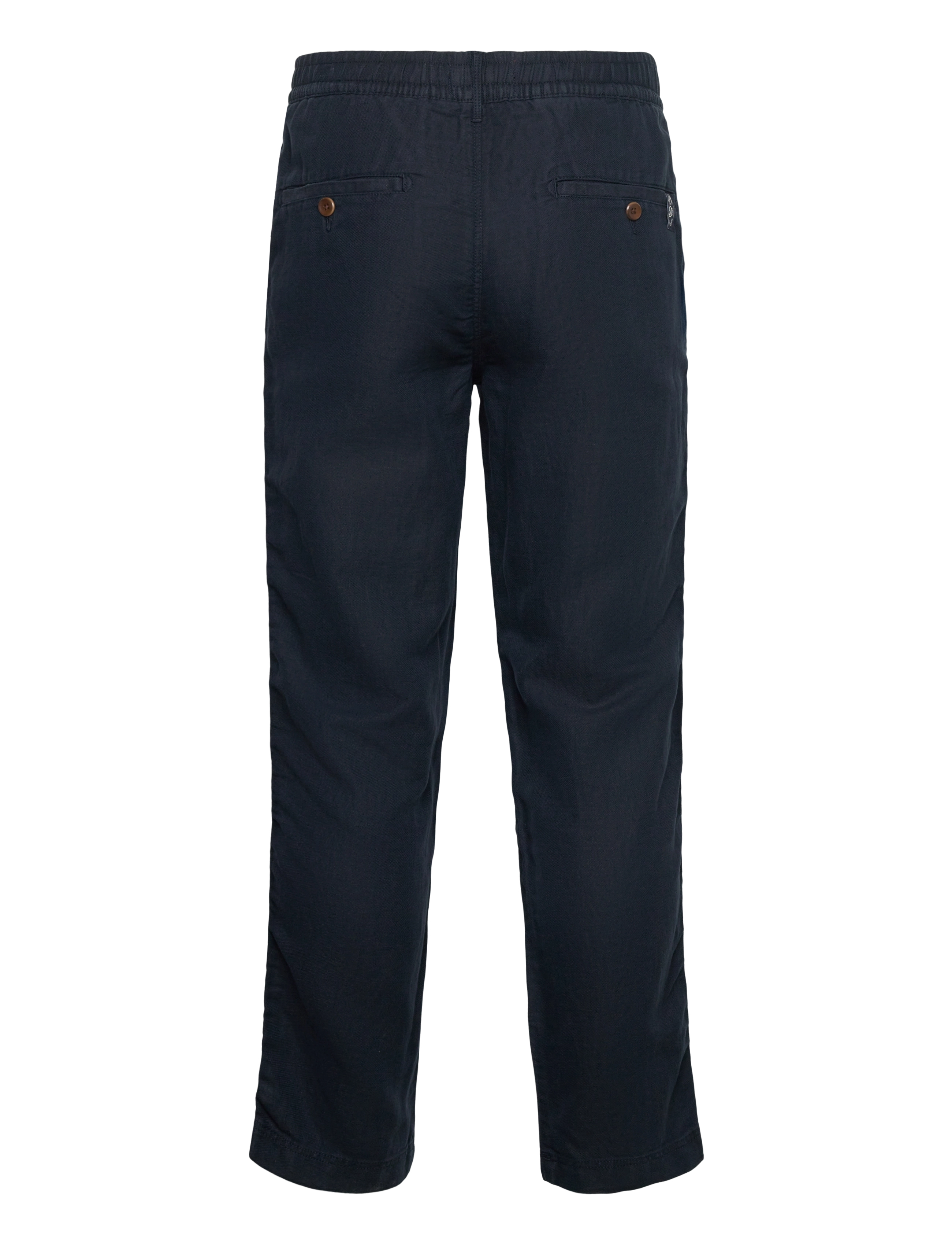 Superdry - MERCHANT LINEN PANT - hørbukser - eclipse navy - 2