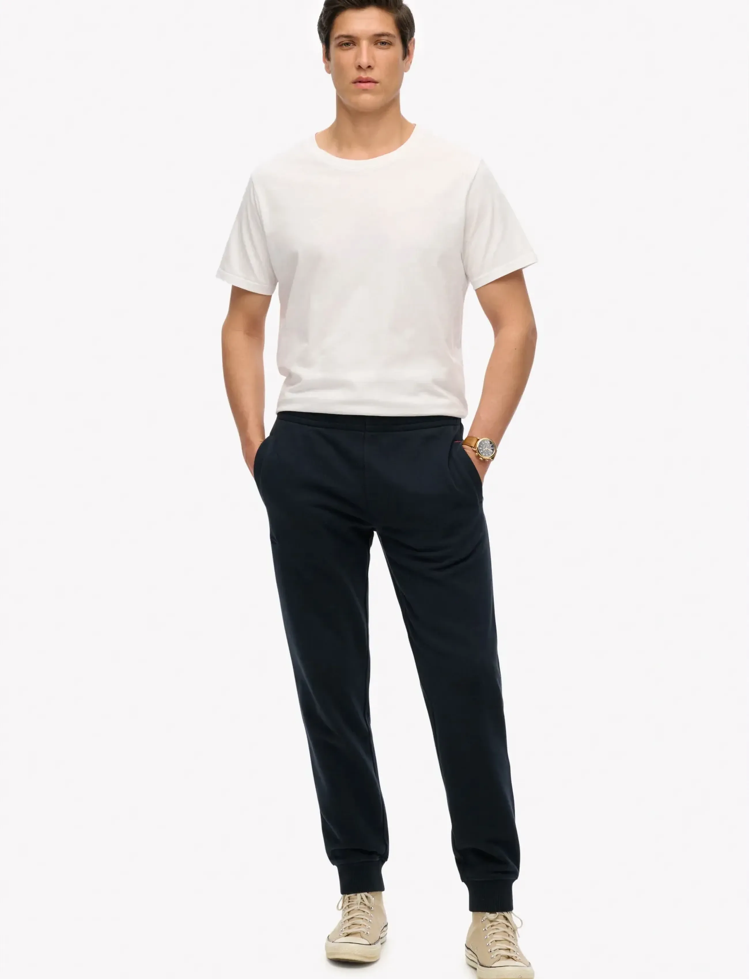 Superdry Essential Logo Joggers Hb, Mænd, Joggingbukser, Navy, Str: S